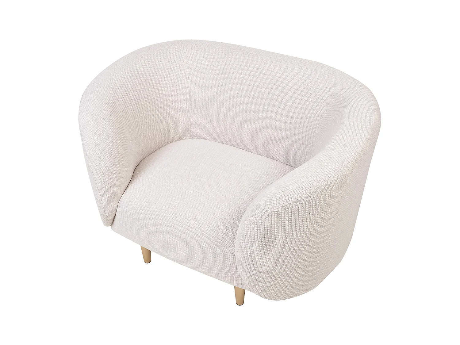 Ensemble de salon 3 places LOEN Tissu Beige clair