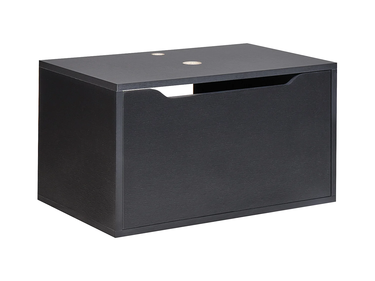 Meuble lavabo mural PETROLINA 60 cm Noir