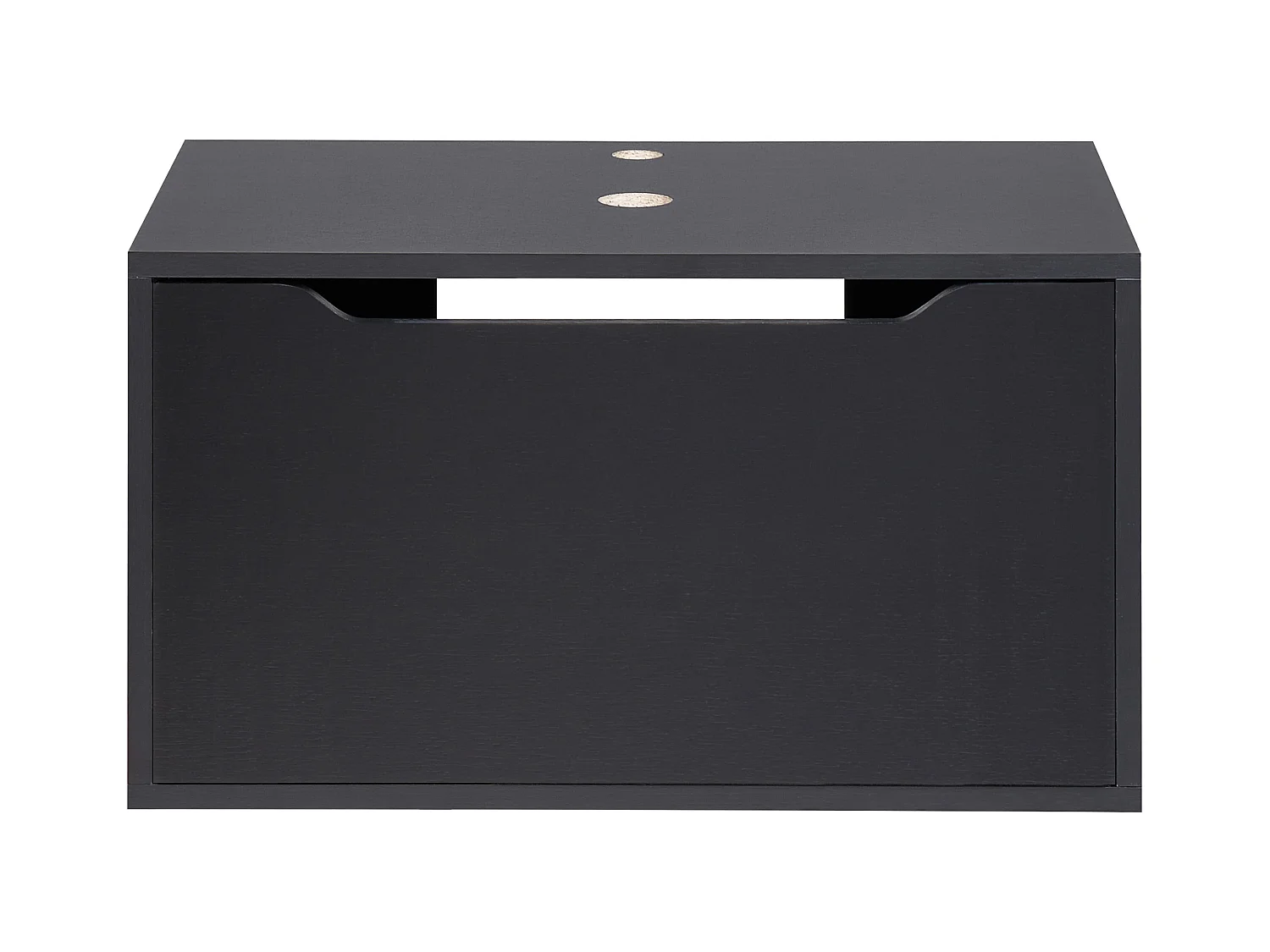 Meuble lavabo mural PETROLINA 60 cm Noir