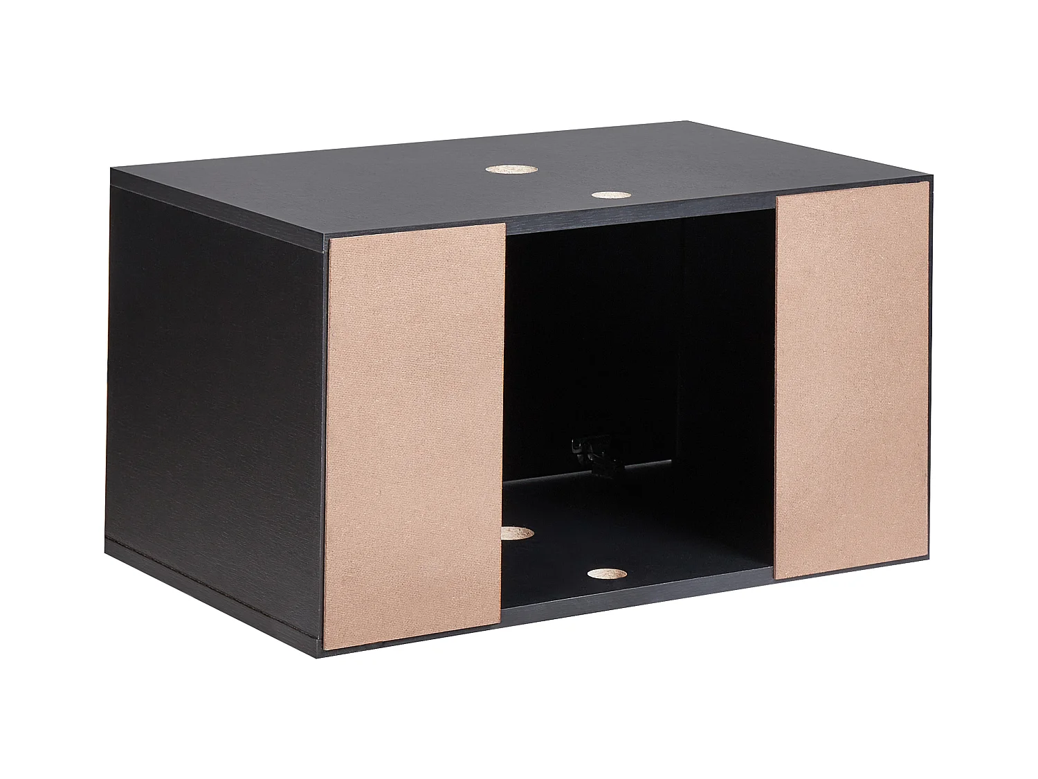 Meuble lavabo mural PETROLINA 60 cm Noir