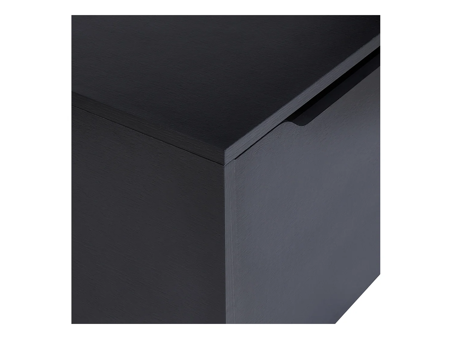 Meuble lavabo mural PETROLINA 60 cm Noir