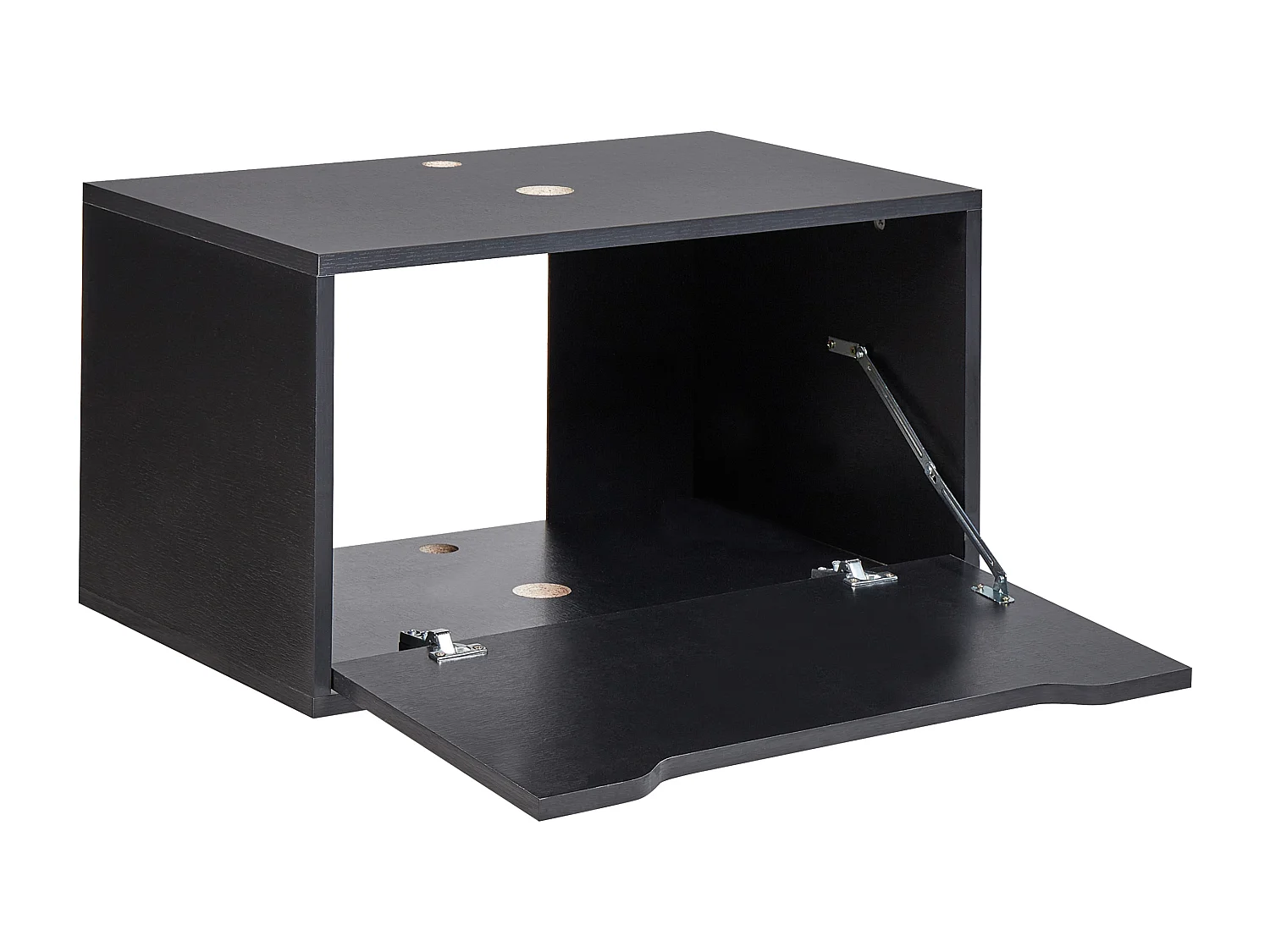 Meuble lavabo mural PETROLINA 60 cm Noir