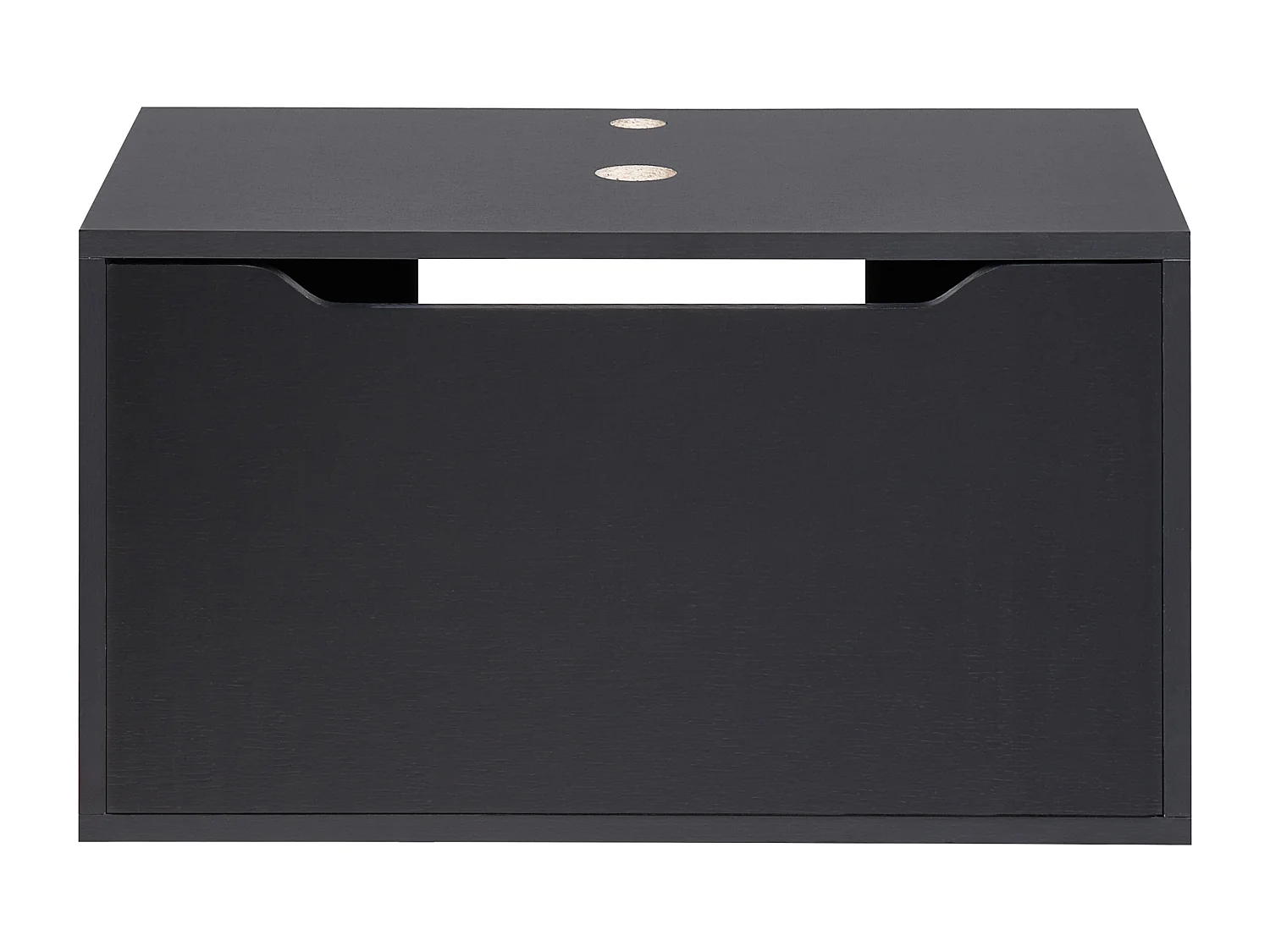 Meuble lavabo mural PETROLINA 60 cm Noir