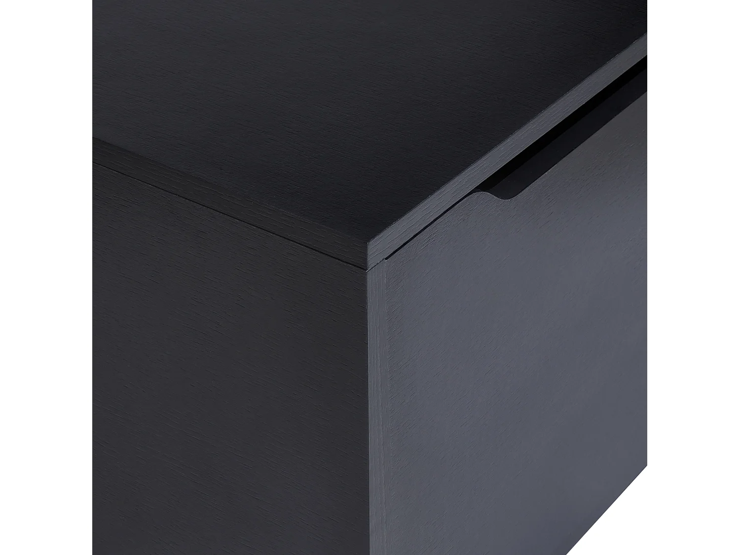 Meuble lavabo mural PETROLINA 60 cm Noir