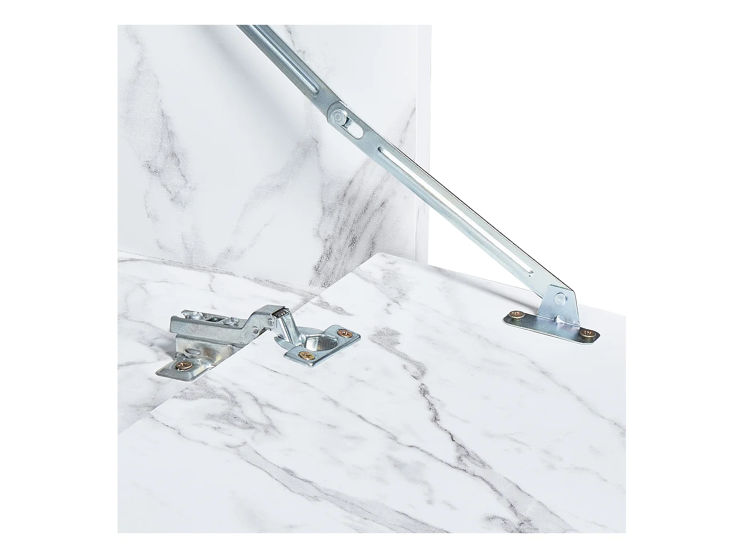 Meuble lavabo mural PETROLINA 60 cm Marbre blanc