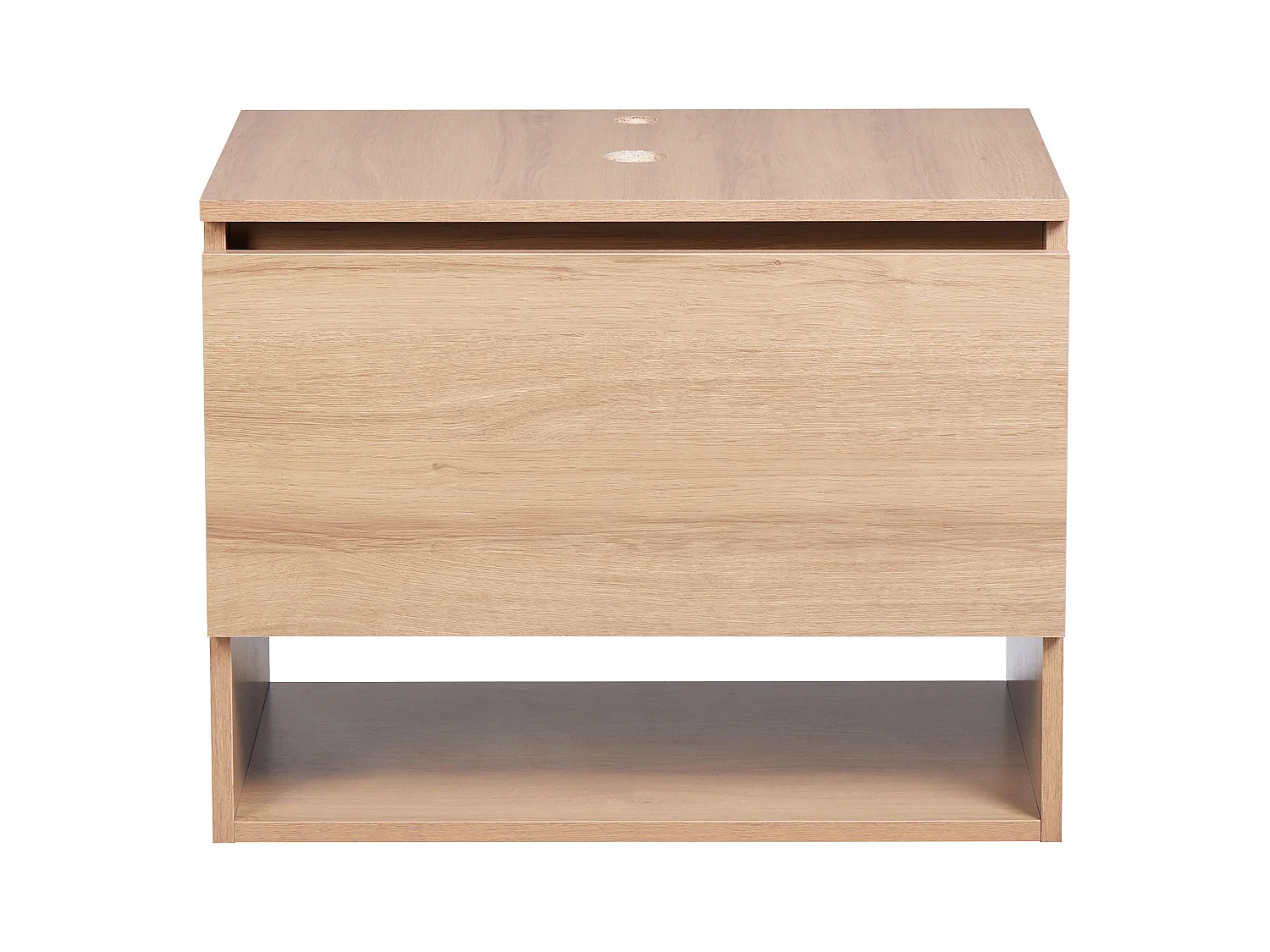 Meuble lavabo mural NATAL 60 cm Marron clair