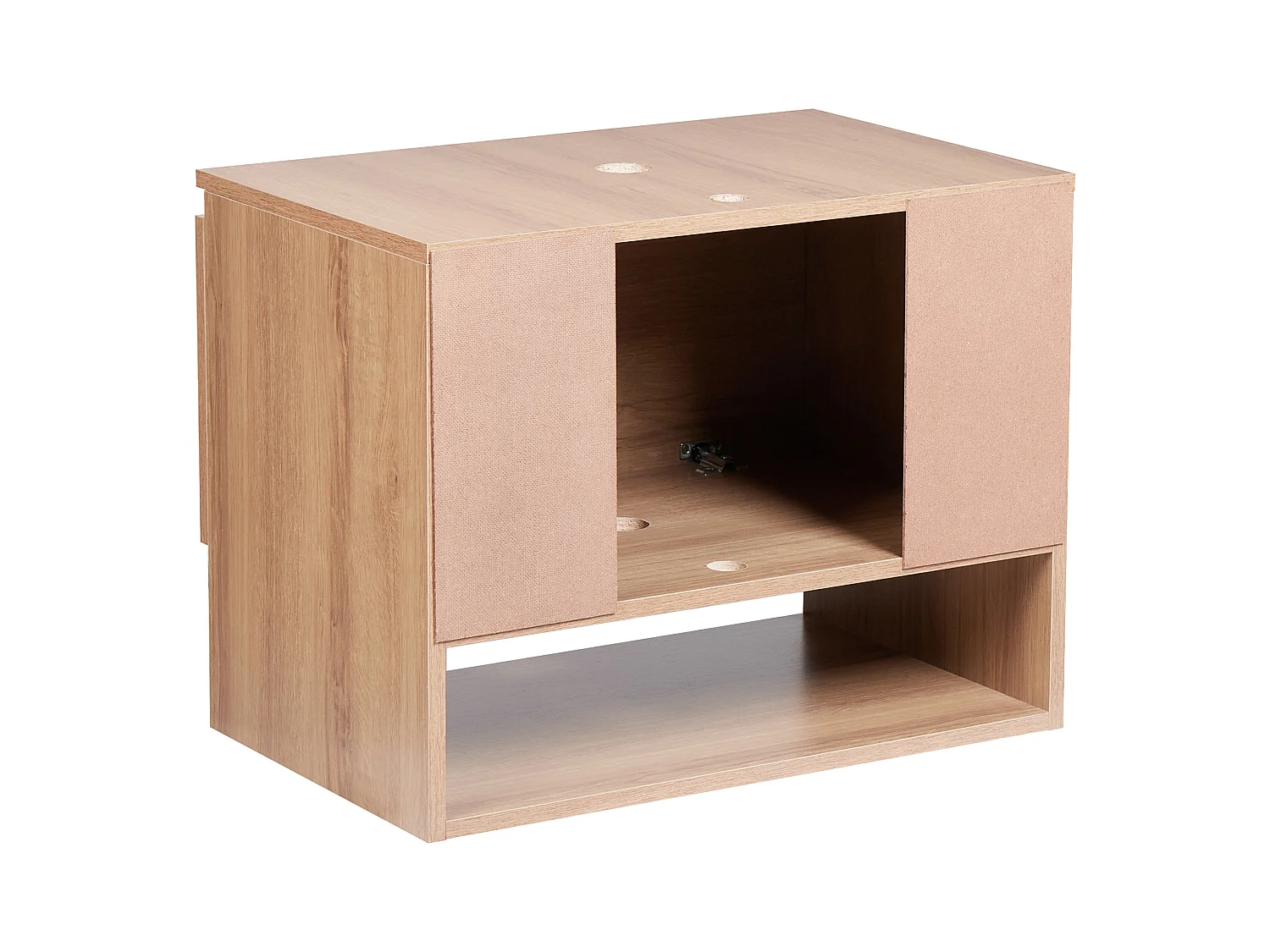 Meuble lavabo mural NATAL 60 cm Marron clair