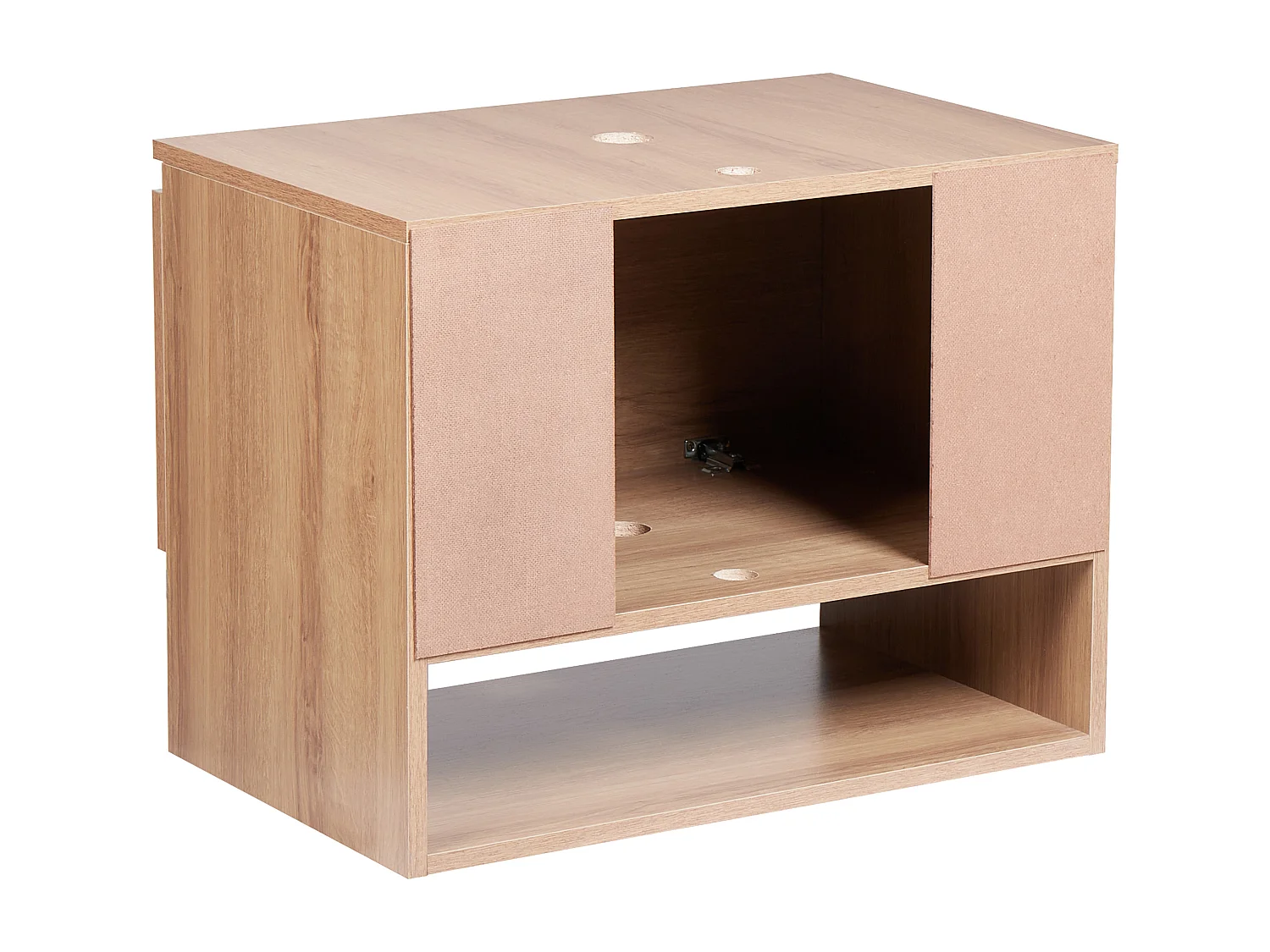 Wandmontierter Waschtischunterschrank NATAL 60 cm Hellbraun