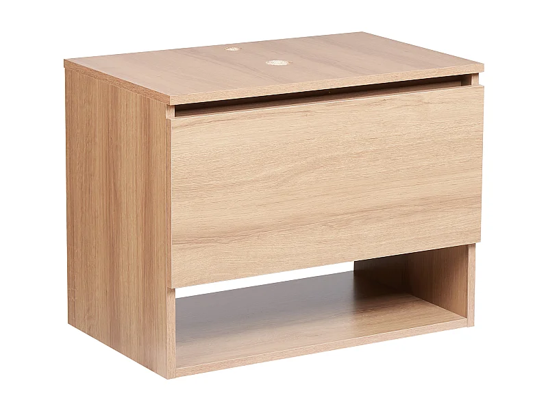 Mobile lavabo da parete NATAL 60 cm Marrone chiaro