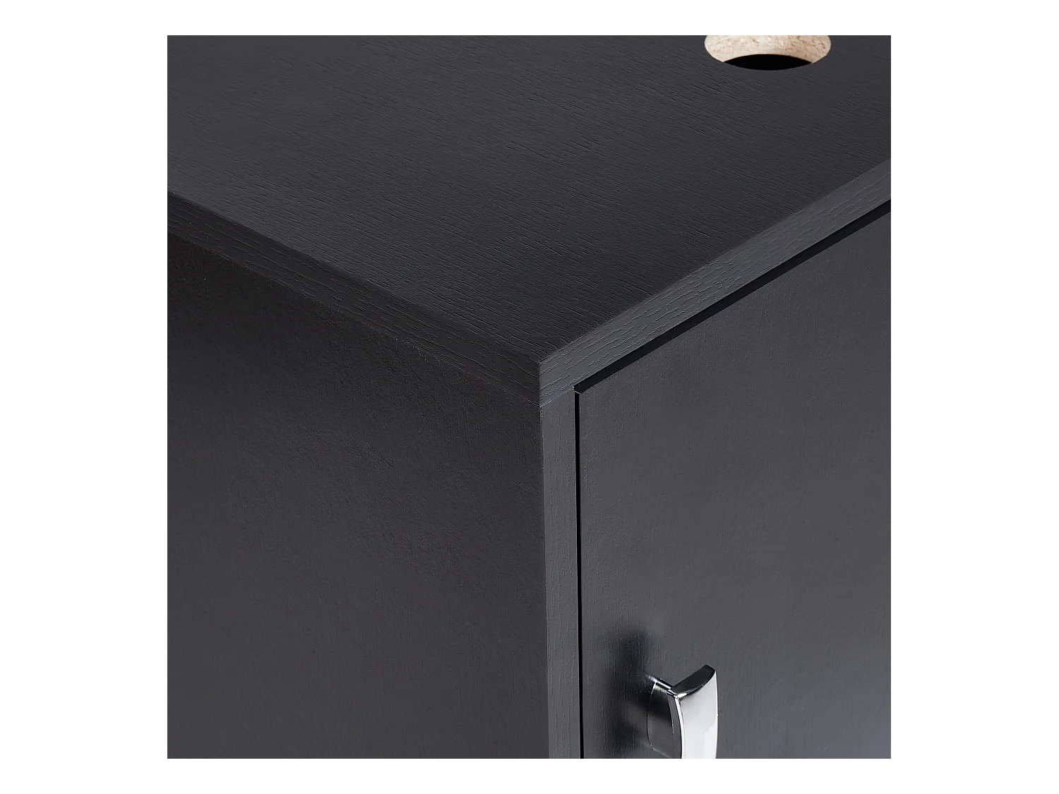 Meuble lavabo mural LIMERIA 45 cm Noir