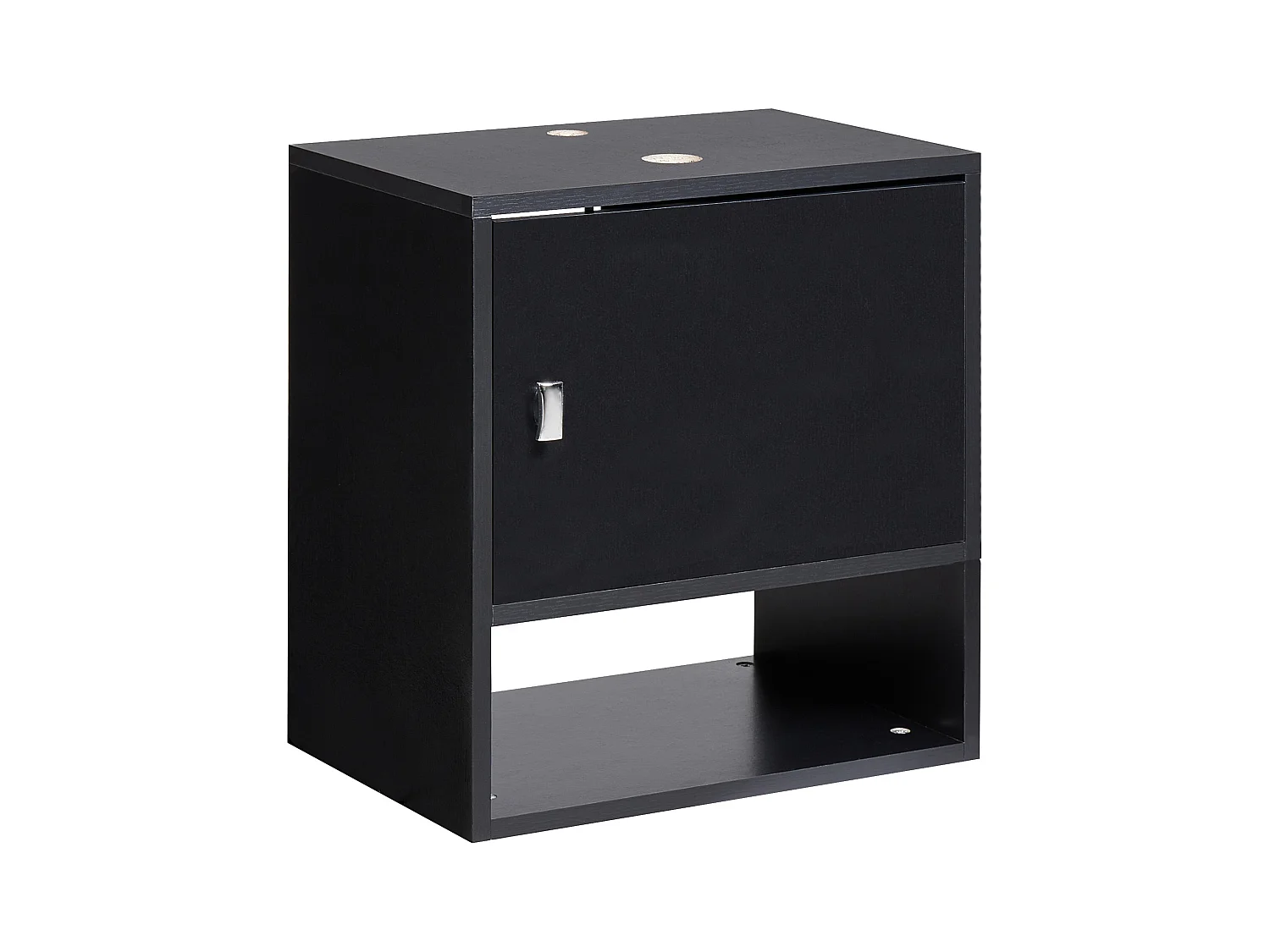 Wandgemonteerde wastafelkast LIMERIA 45 cm Zwart