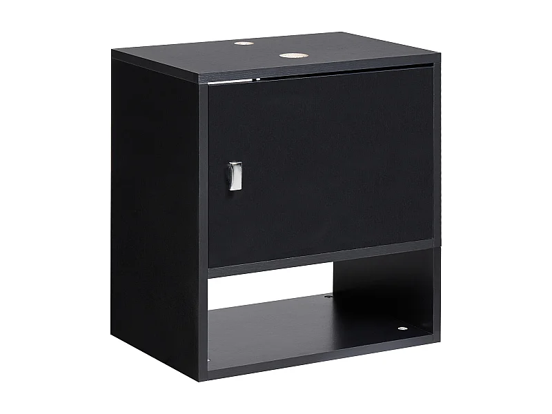 Meuble lavabo mural LIMERIA 45 cm Noir