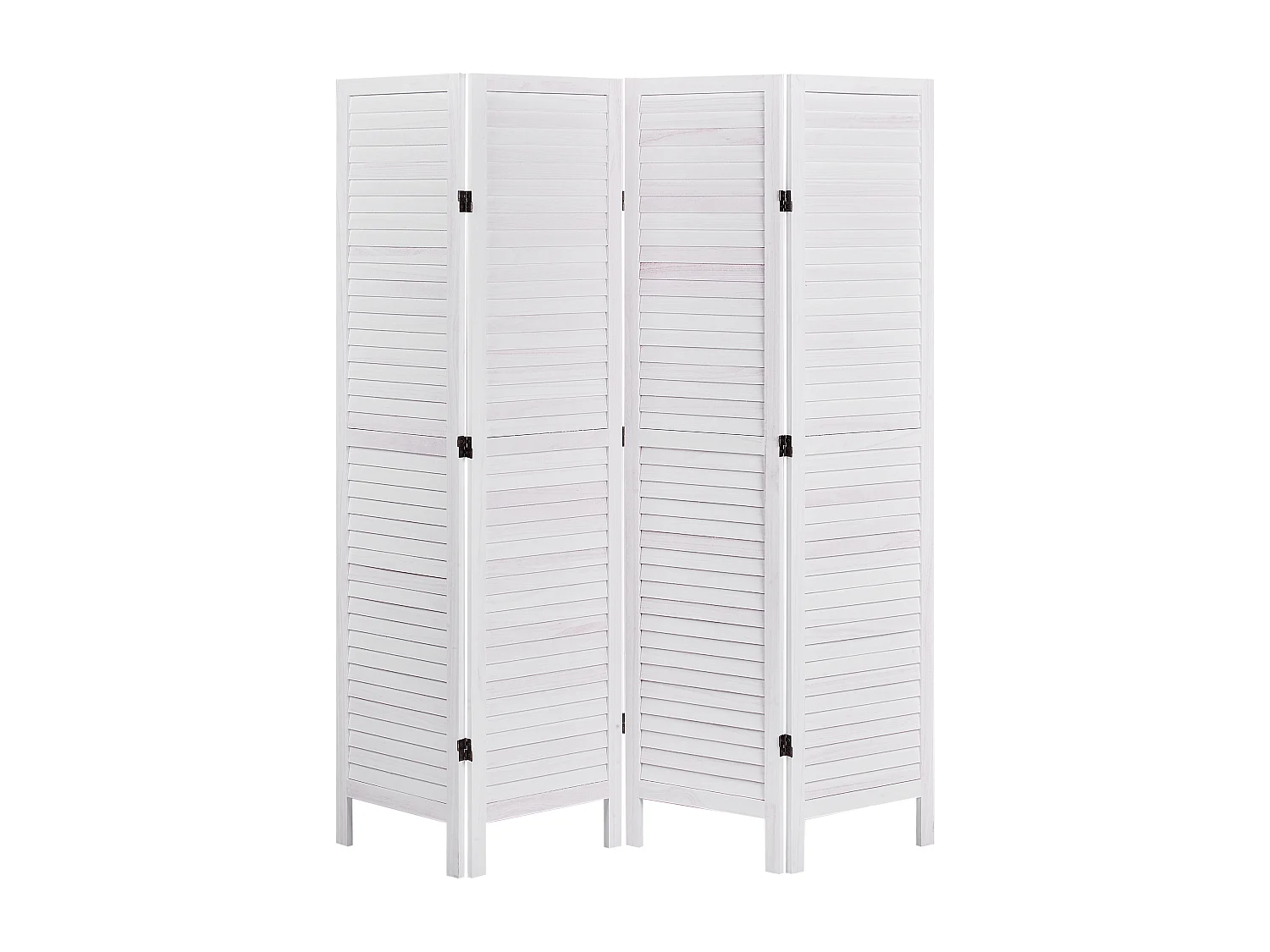 Séparateur de pièce à 4 panneaux AVENES Blanc cassé 163 cm 170 cm