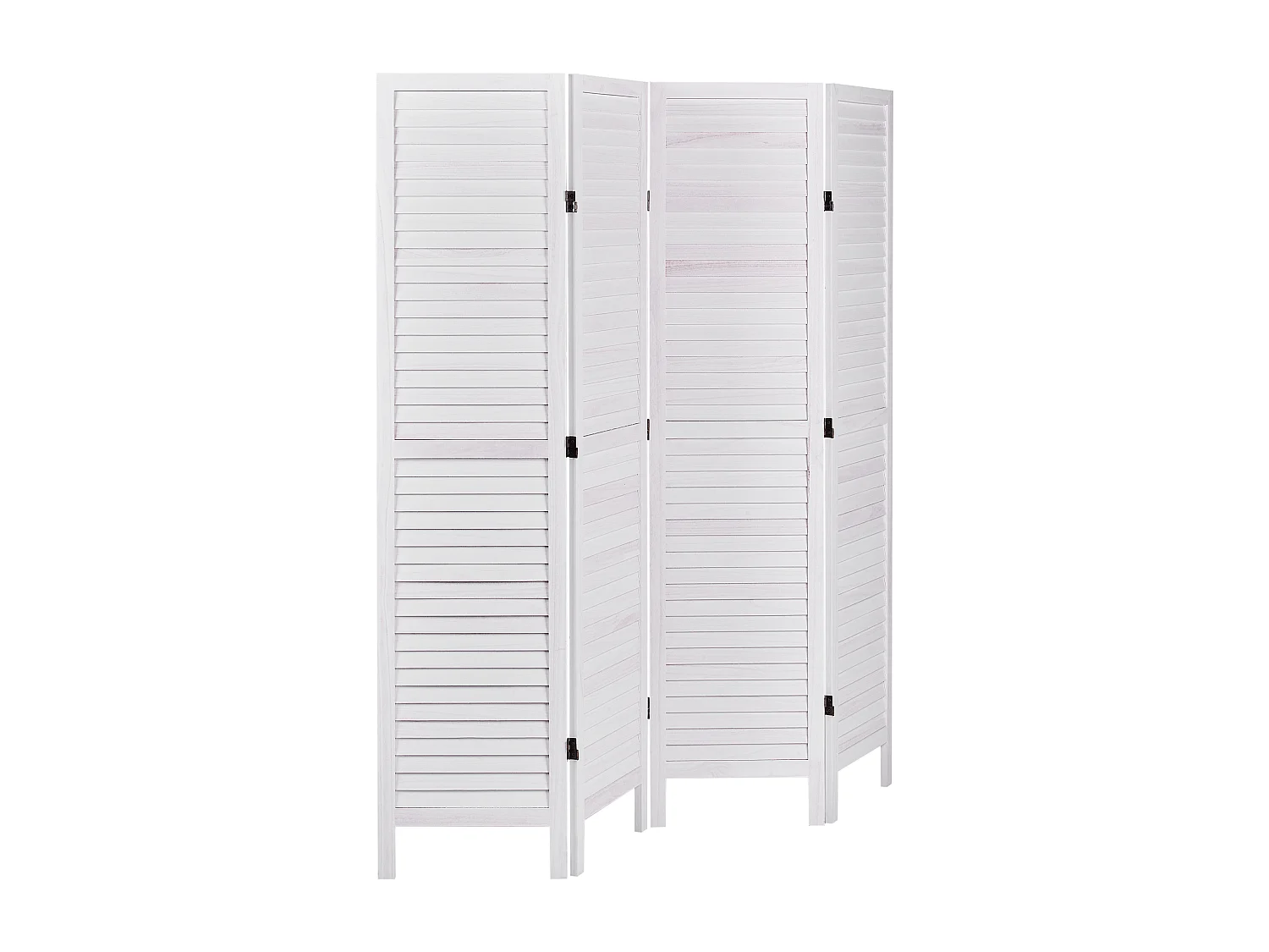 Séparateur de pièce à 4 panneaux AVENES Blanc cassé 163 cm 170 cm