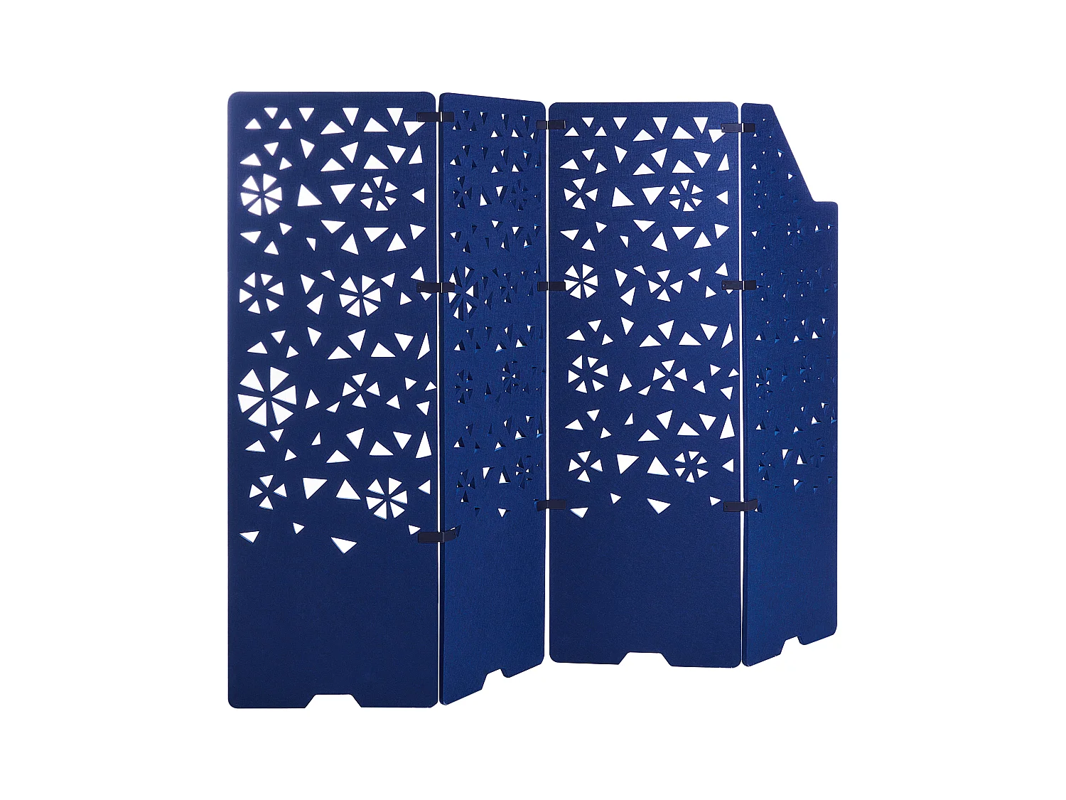 Roomdivider met 4 panelen STARRY Marineblauw 240 cm 180 cm