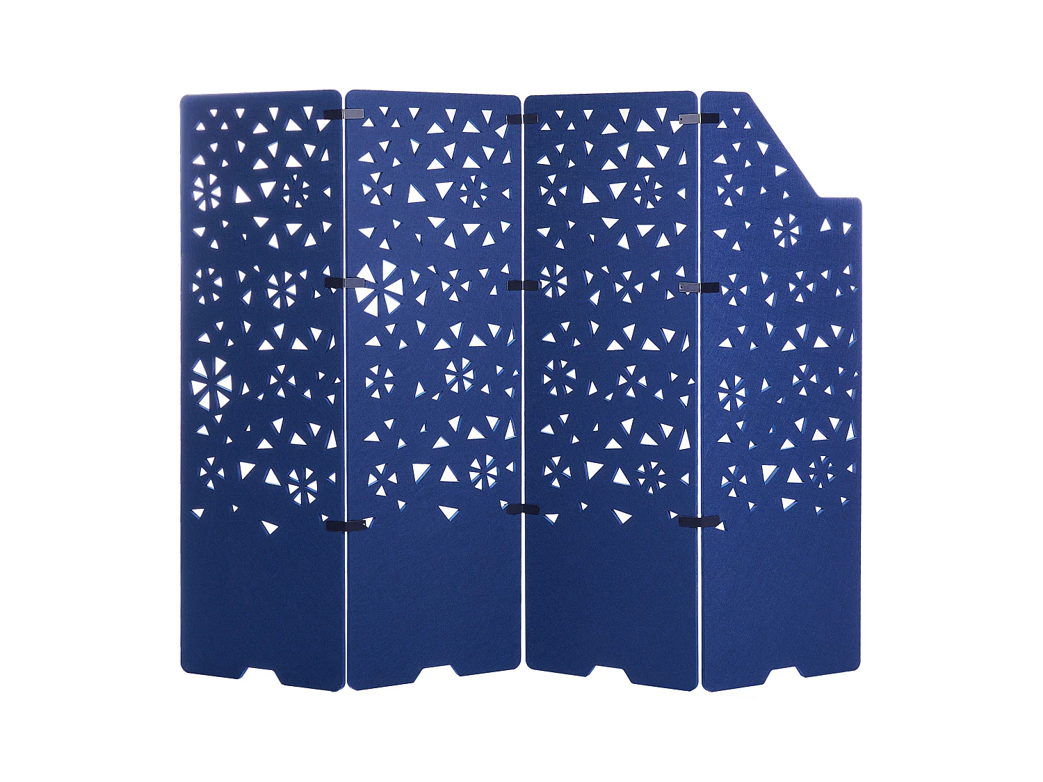 Roomdivider met 4 panelen STARRY Marineblauw 240 cm 180 cm