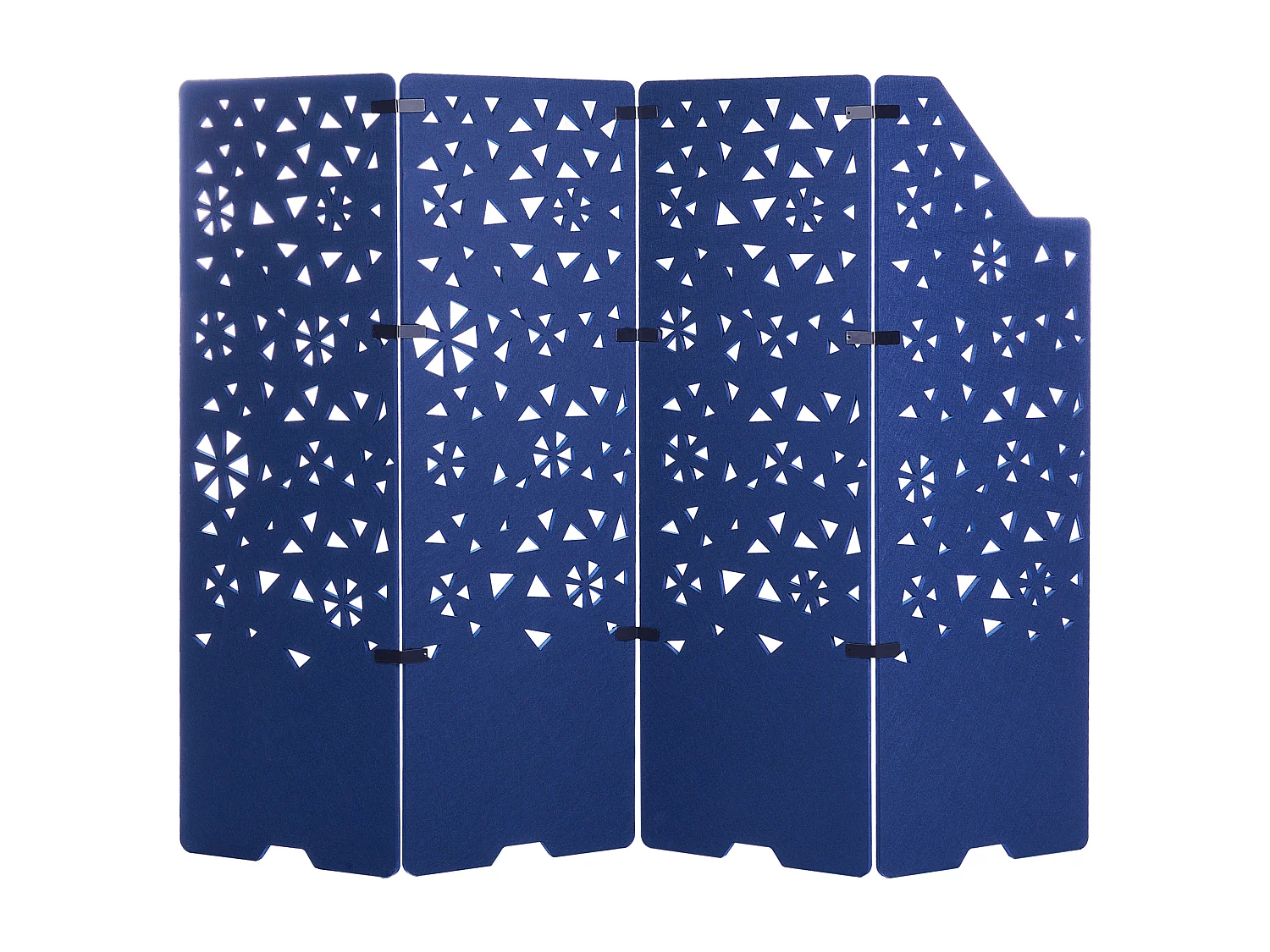 Séparateur de pièce à 4 panneaux STARRY Bleu marine 240 cm 180 cm