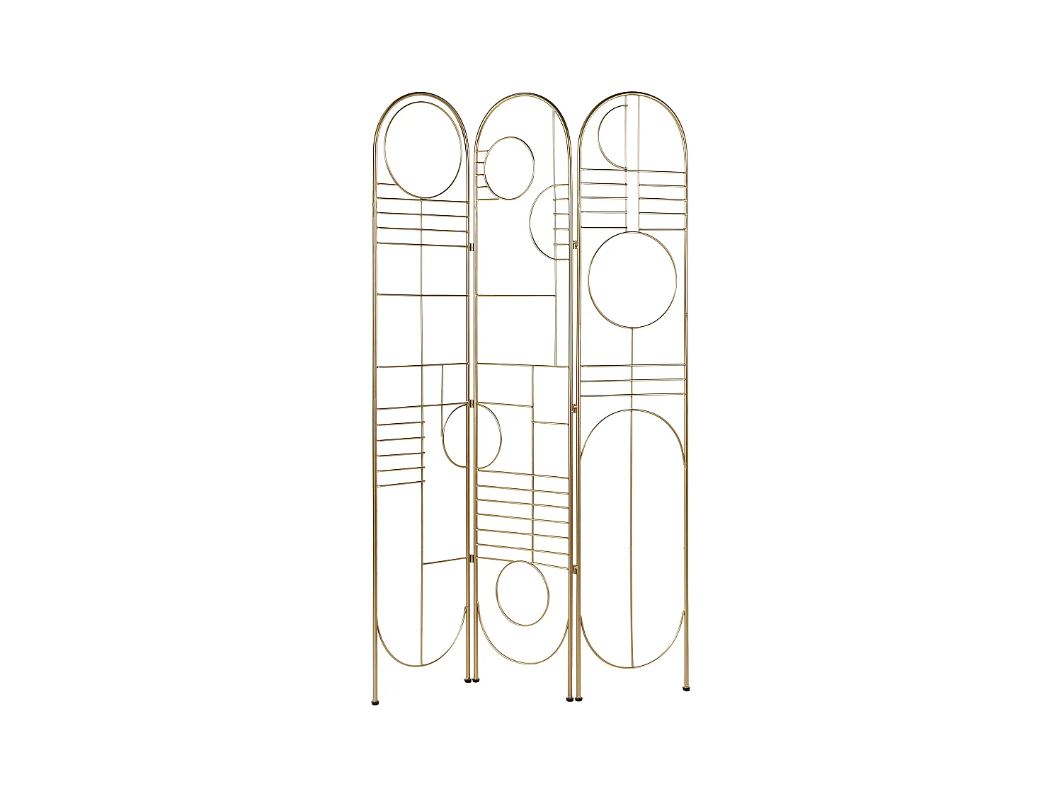 Séparateur de pièce à 3 panneaux TURANIA Doré 100 cm 170 cm