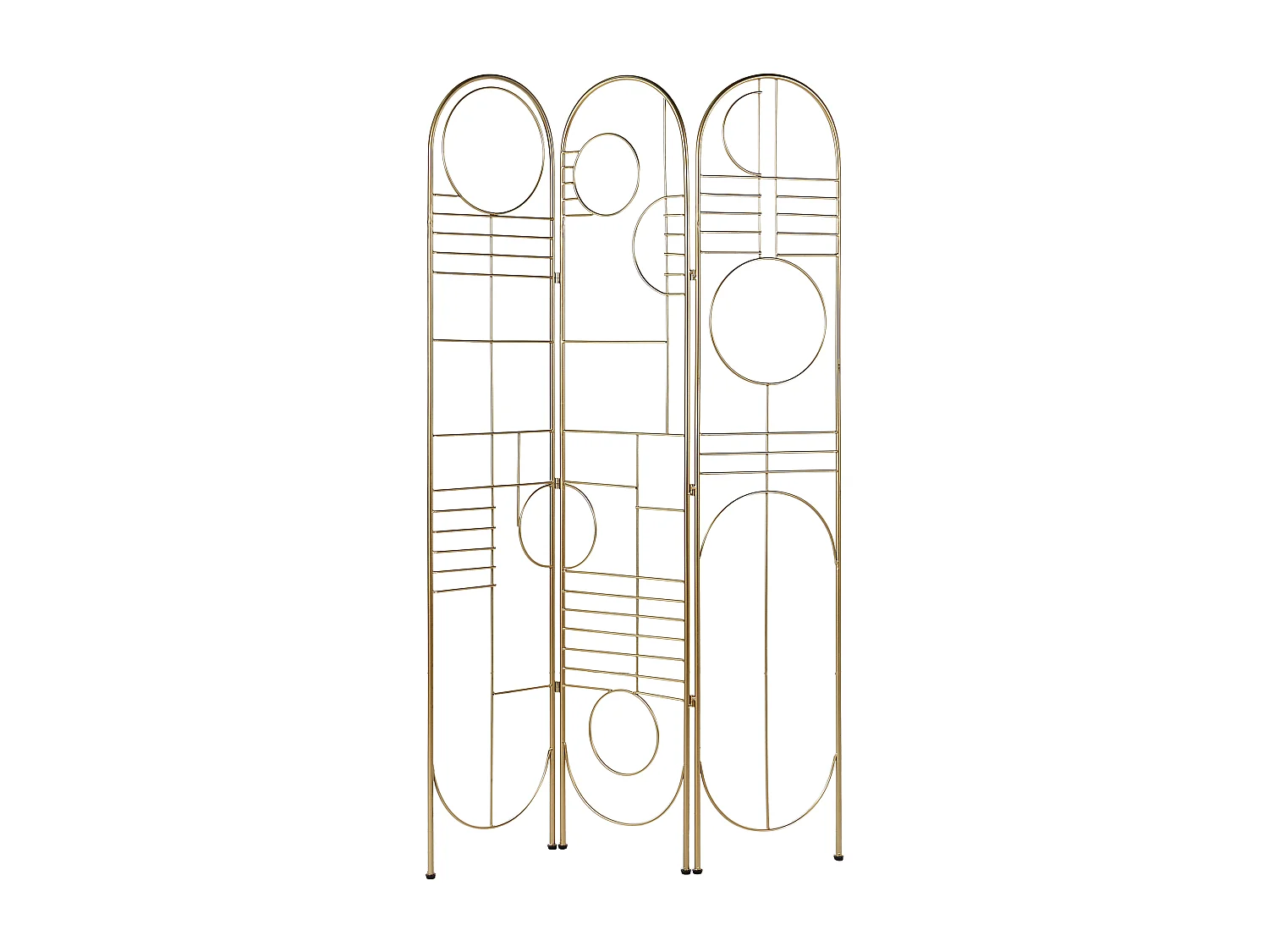 Roomdivider met 3 panelen TURANIA Goud 100 cm 170 cm