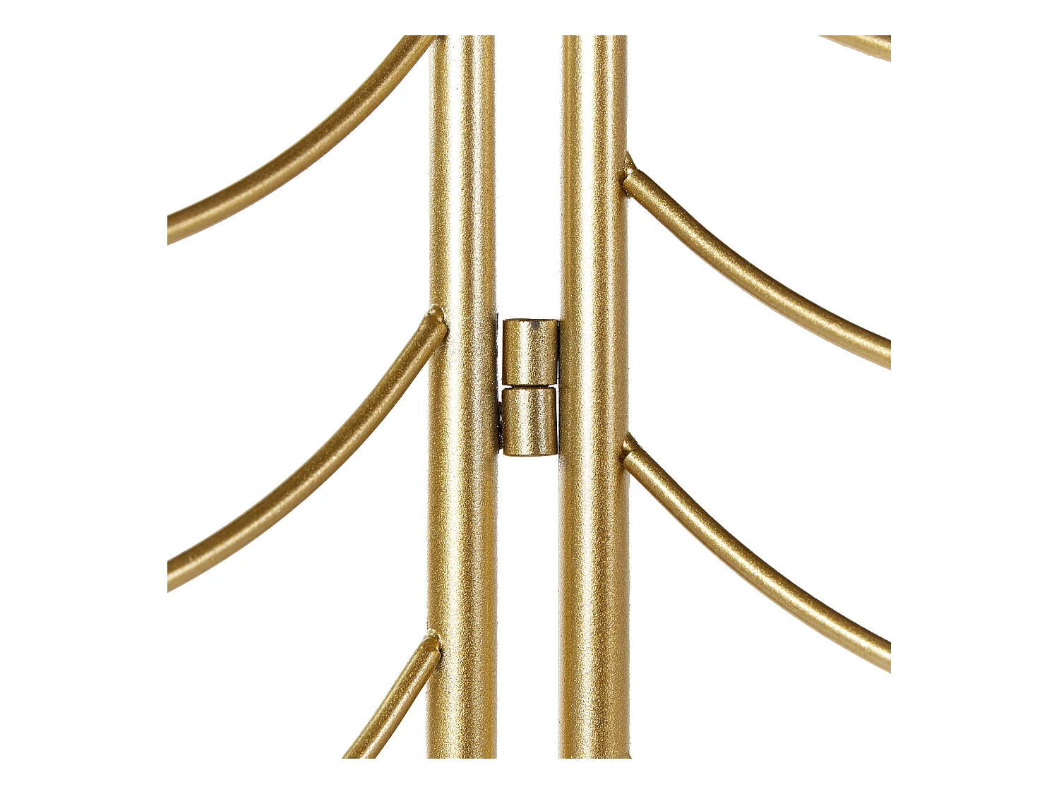 Deko Raumteiler 3-teilig 120x160 cm aus Metall gold faltbar freistehend Pescia