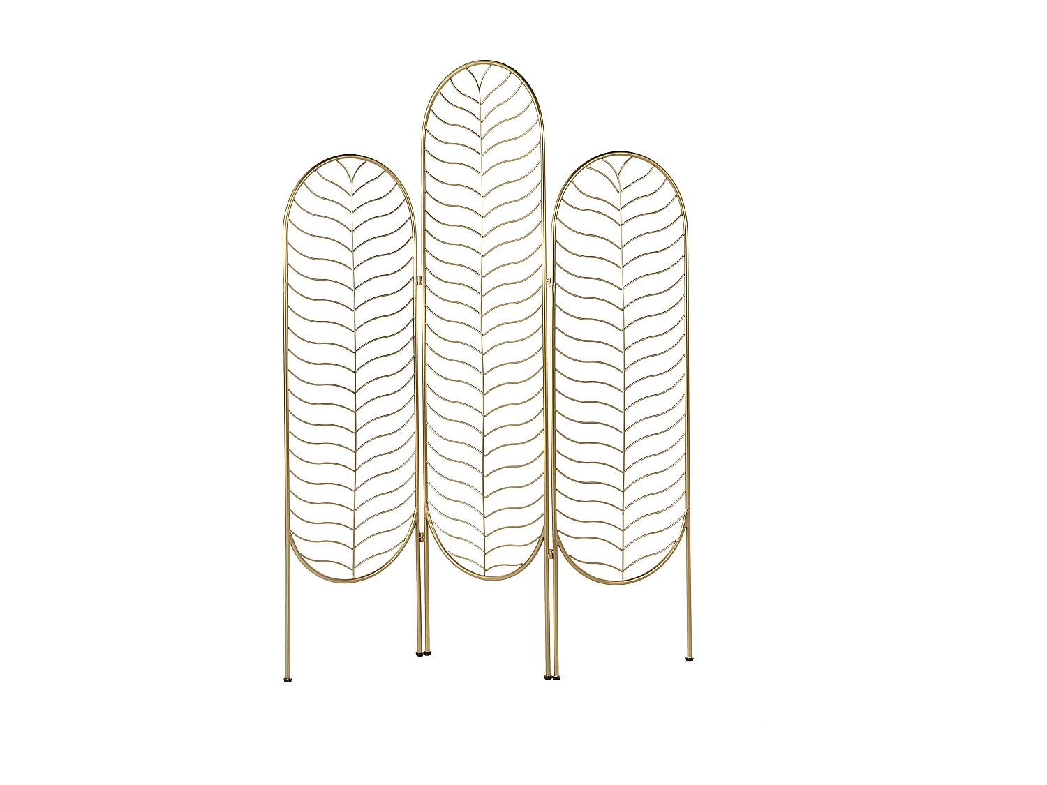 Séparateur de pièce à 3 panneaux PESCIA Doré 120 cm 160 cm