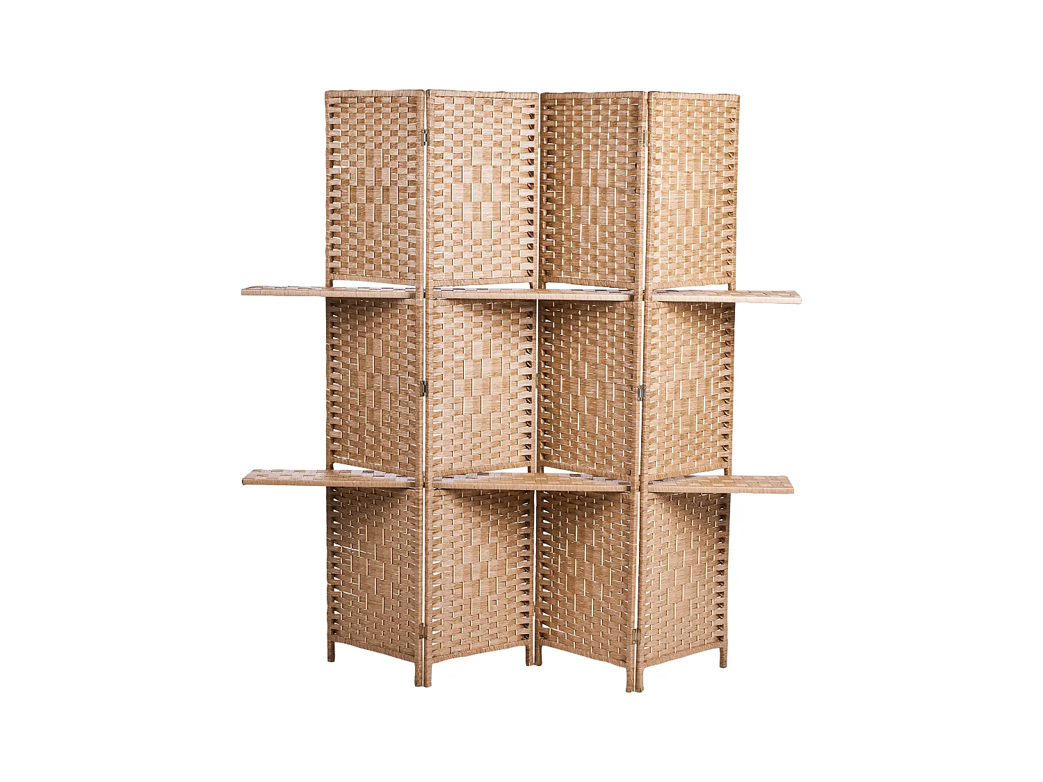 Séparateur de pièce à 4 panneaux TRAFOI Marron 158 cm 170 cm