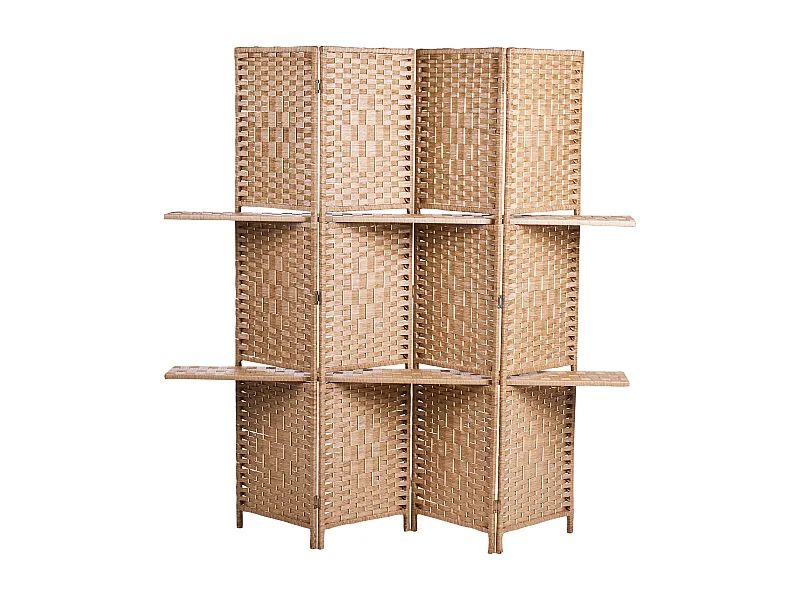 Roomdivider met 4 panelen TRAFOI Bruin 158 cm 170 cm