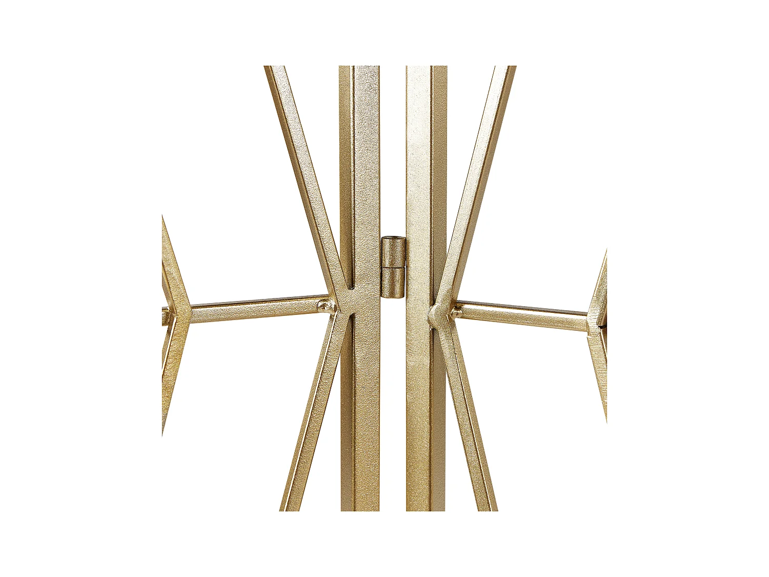 Deko Raumteiler 3-teilig 117x170 cm aus Metall gold faltbar freistehend Asolo