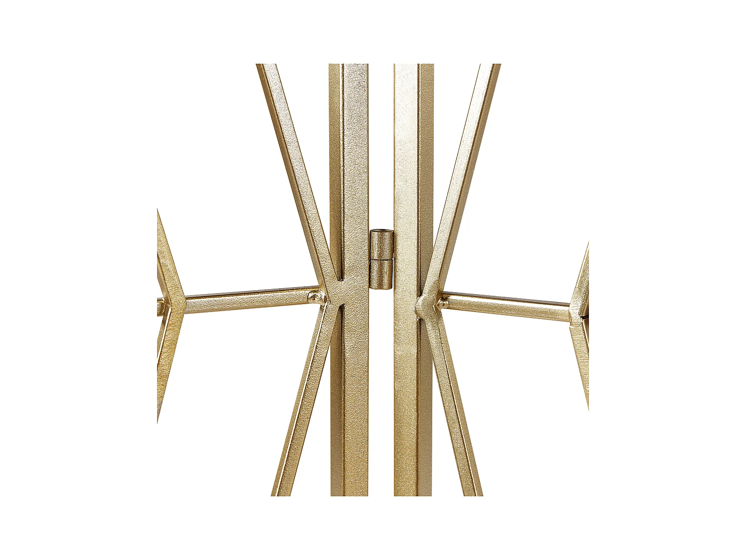 Deko Raumteiler 3-teilig 117x170 cm aus Metall gold faltbar freistehend Asolo