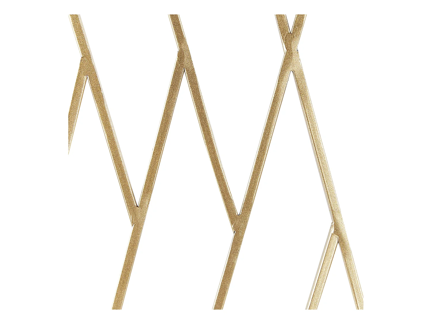 Deko Raumteiler 3-teilig 117x170 cm aus Metall gold faltbar freistehend Asolo