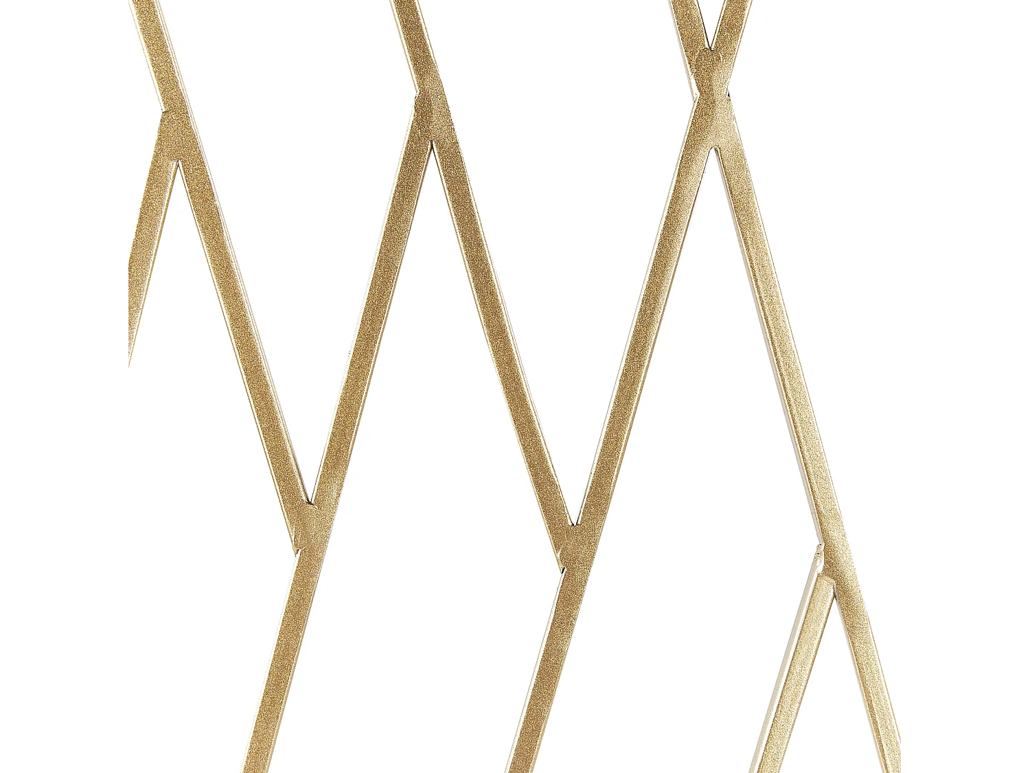 Deko Raumteiler 3-teilig 117x170 cm aus Metall gold faltbar freistehend Asolo