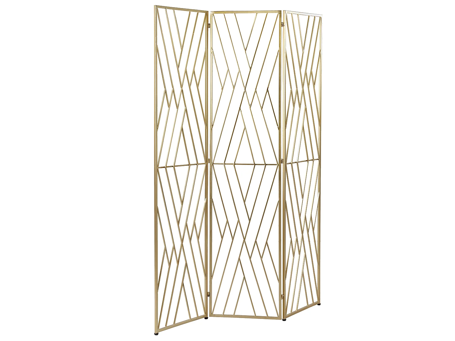 Séparateur de pièce à 3 panneaux ASOLO Doré 117 cm 170 cm