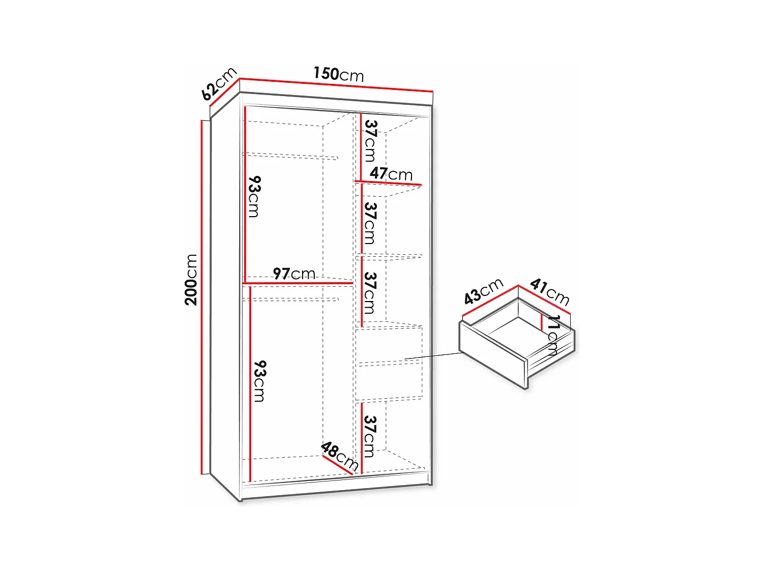 Roupeiro Hartford 503, 20x15x6cm
