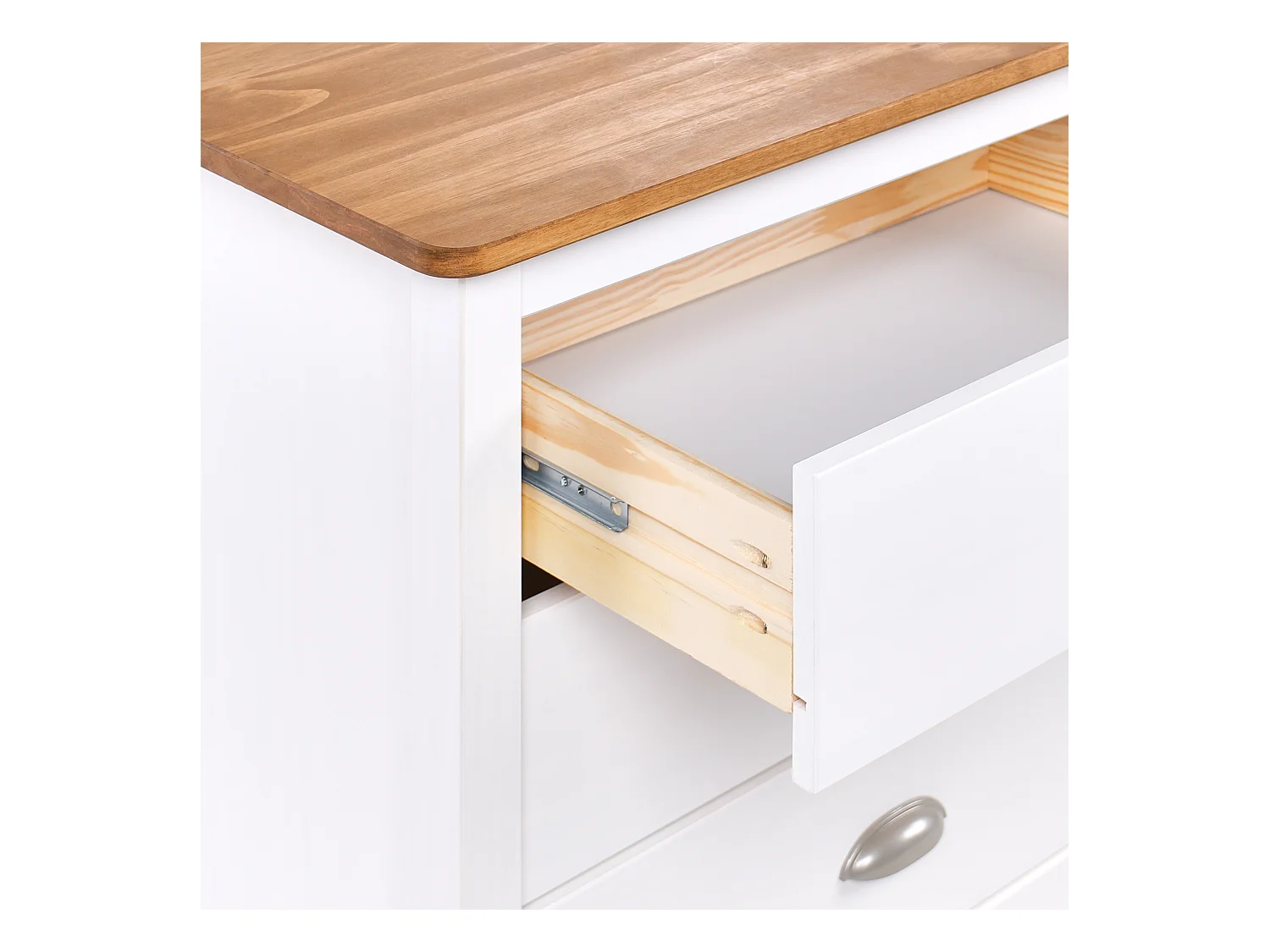 Sideboard mit 2 Türen SHILLINGTON Kiefernholz Weiss