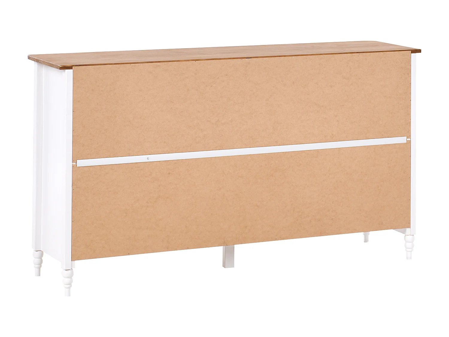 Dressoir met 2 deuren SHILLINGTON Dennenhout Wit