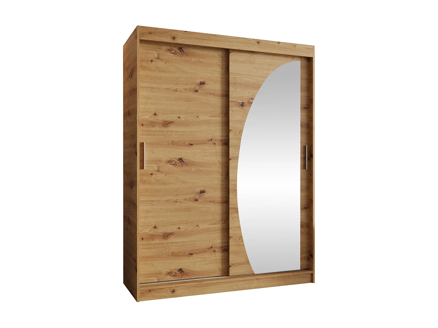 Armoire Hartford 503, Chêne Artisan, 200x150x62cm, Portes d'armoire: Coulissantes