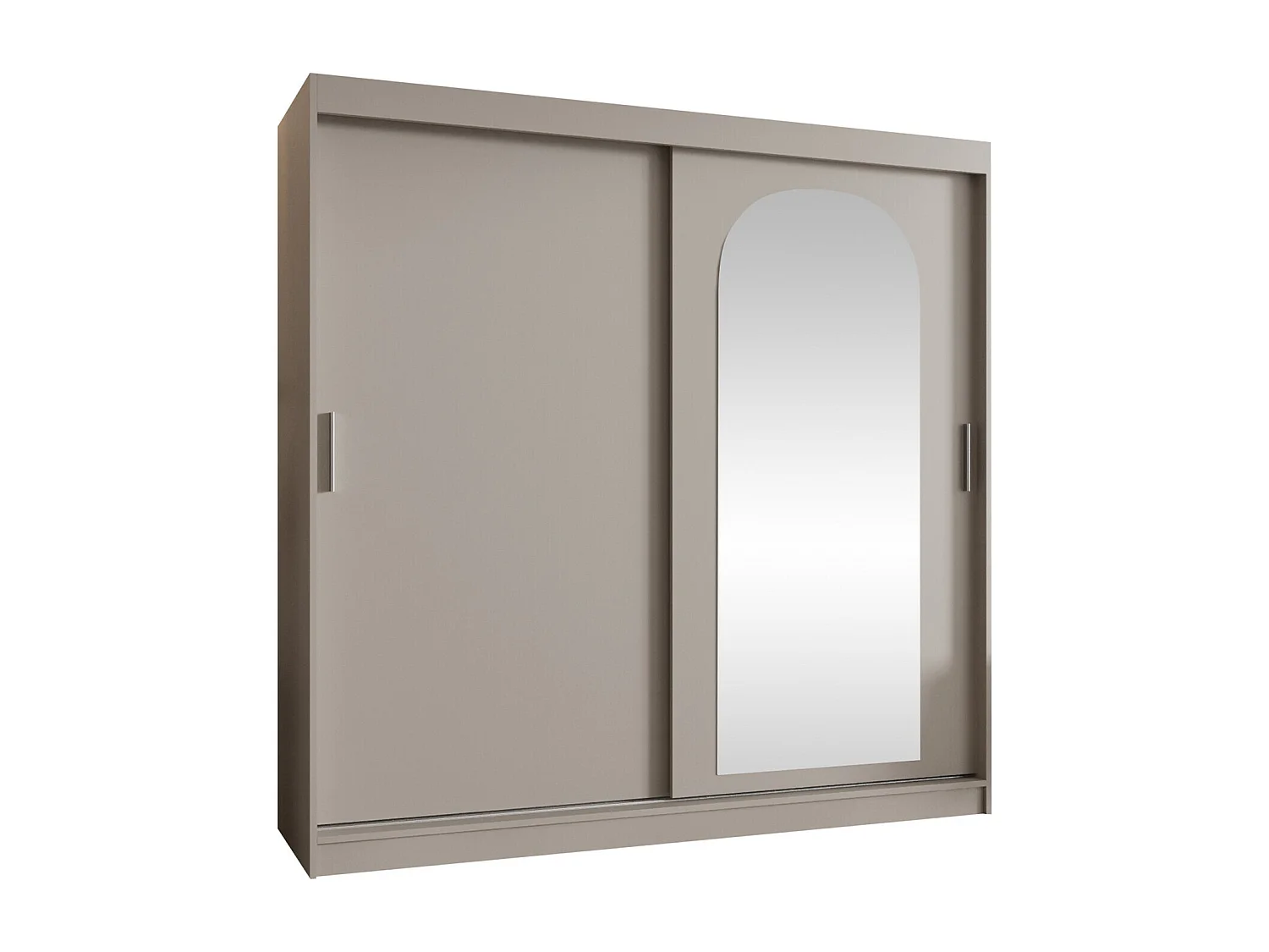 Armoire Hartford 499, Cachemire, 200x200x62cm, Portes d'armoire: Coulissantes