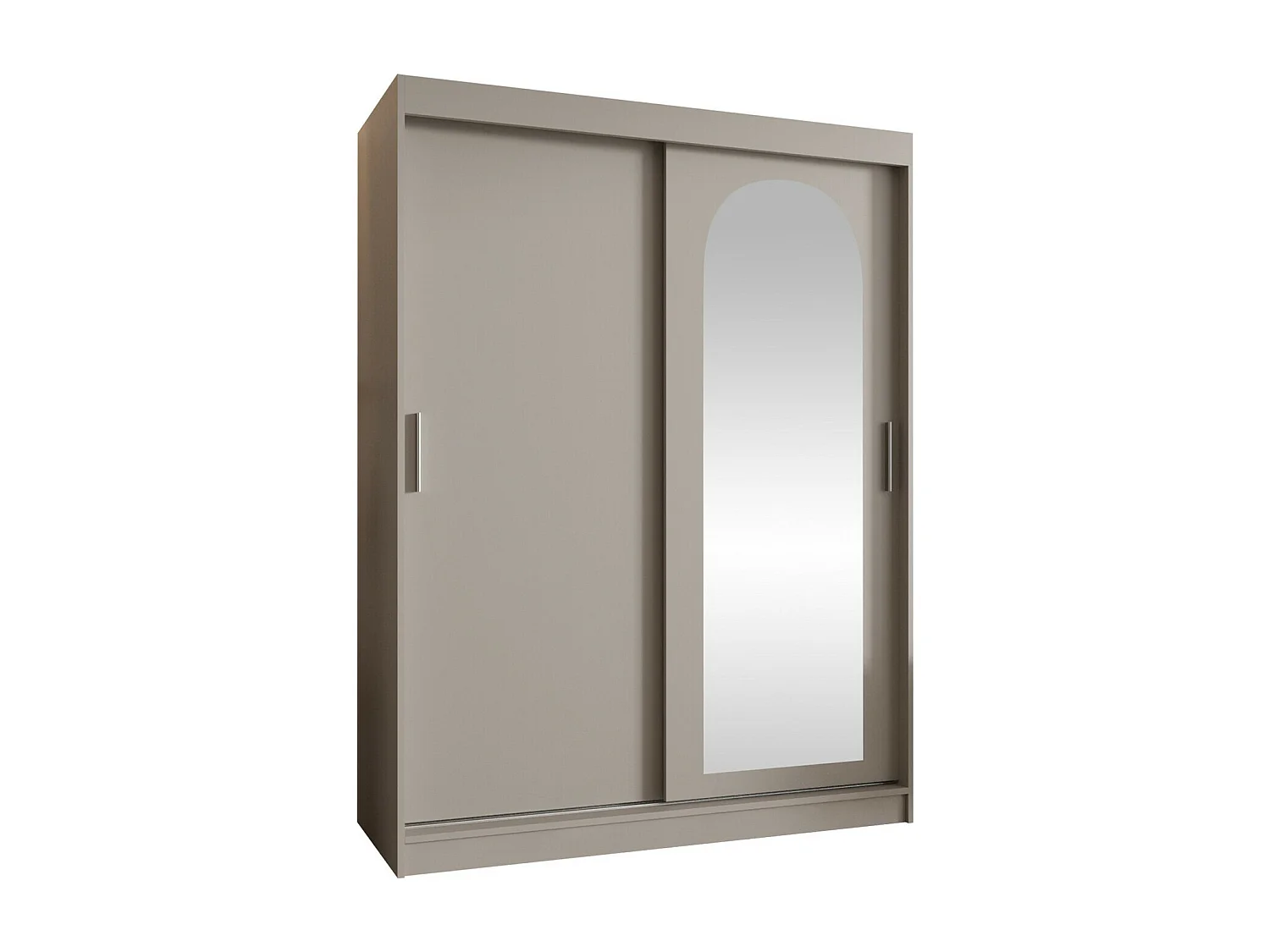 Armoire Hartford 502, Cachemire, 200x150x62cm, Portes d'armoire: Coulissantes