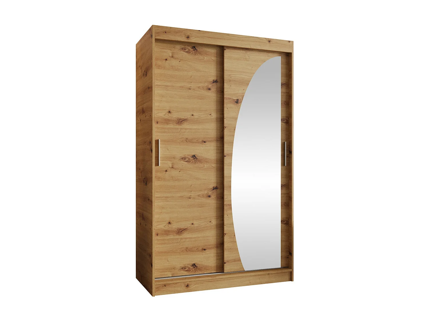 Armoire Hartford 501, Chêne Artisan, 200x120x62cm, Portes d'armoire: Coulissantes