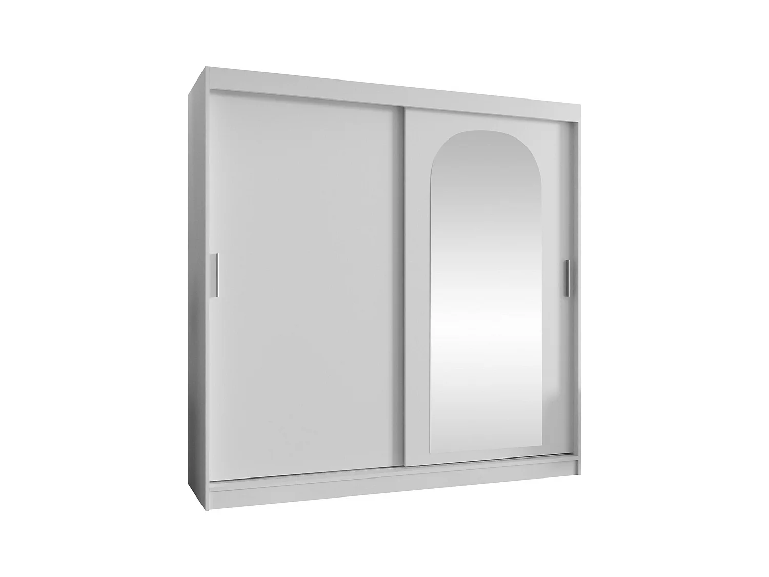 Armario Hartford 499, Blanco, 200x200x62cm, Puertas de armario: Correderas