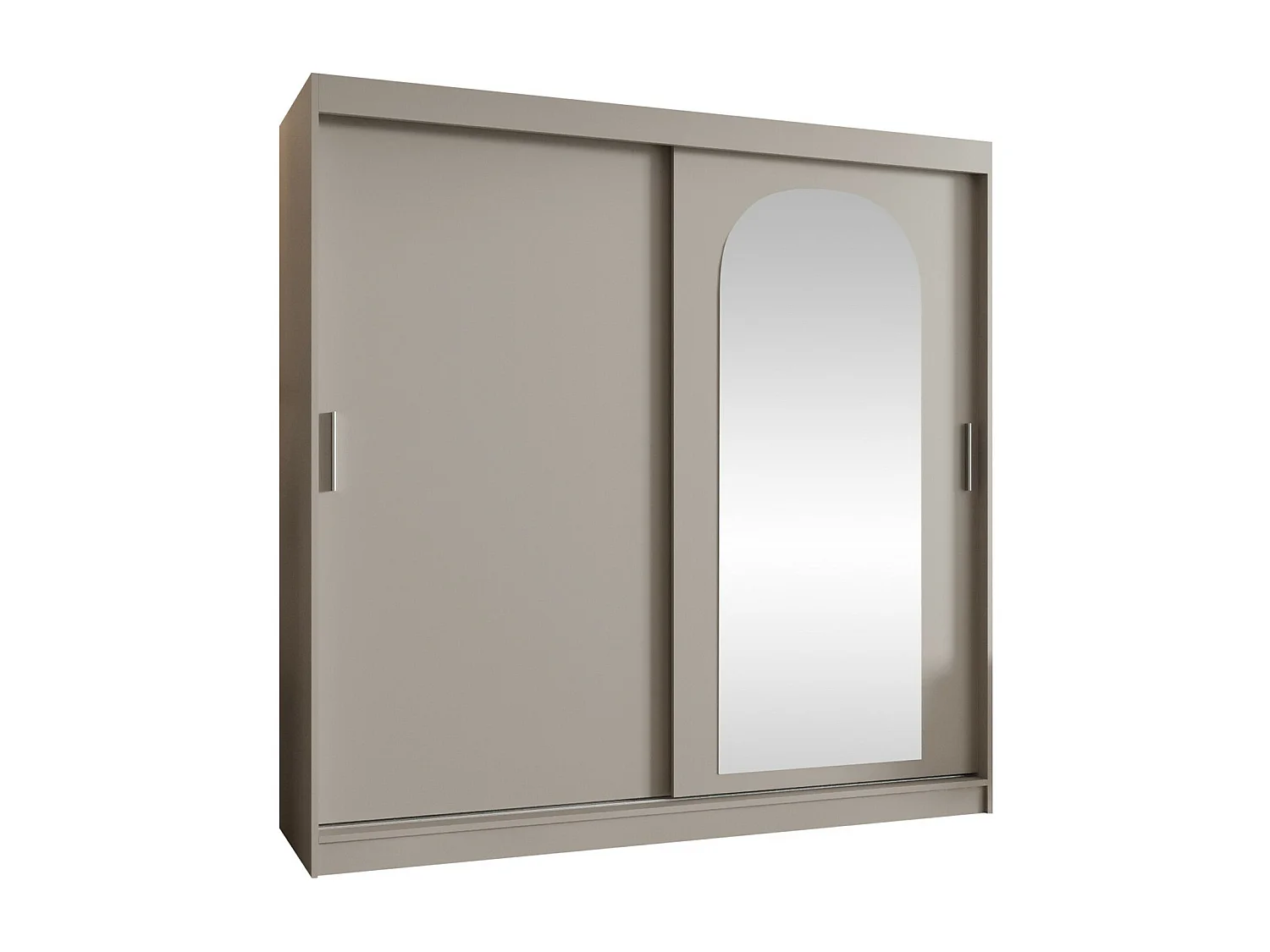 Armoire Hartford 499, Cachemire, 200x200x62cm, Portes d'armoire: Coulissantes