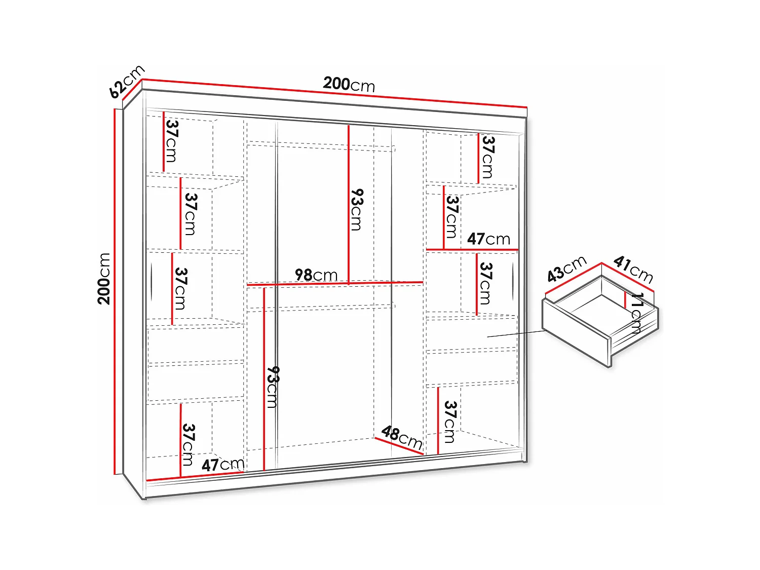 Roupeiro Hartford 507, 20x20x6cm