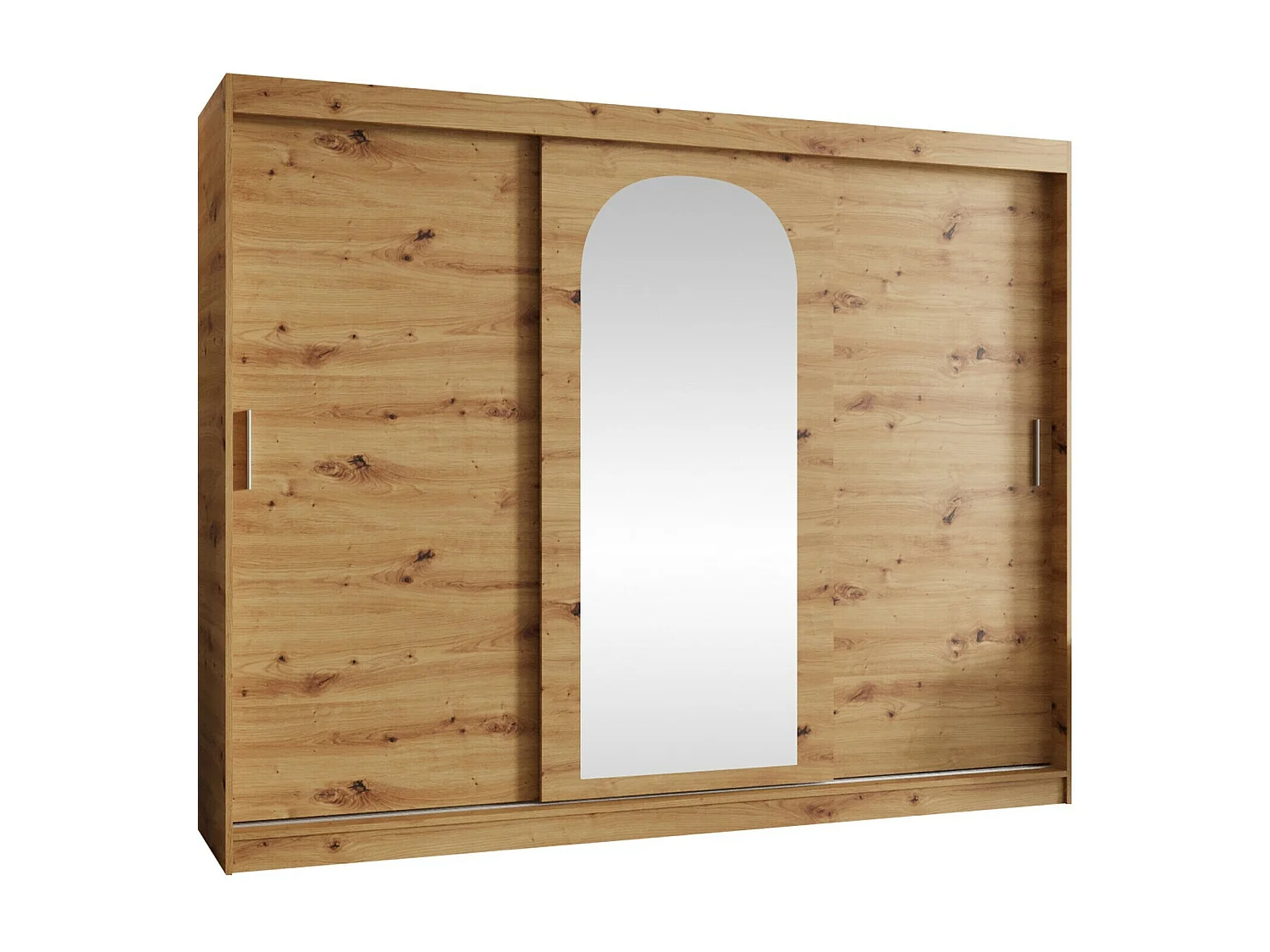 Armario Hartford 497, Roble Artisan, 200x250x62cm, Puertas de armario: Correderas