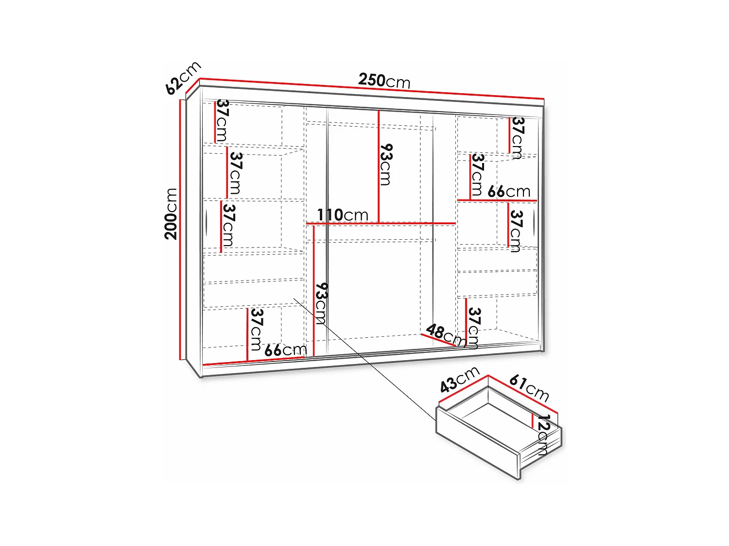 Roupeiro Hartford 508, 20x25x6cm