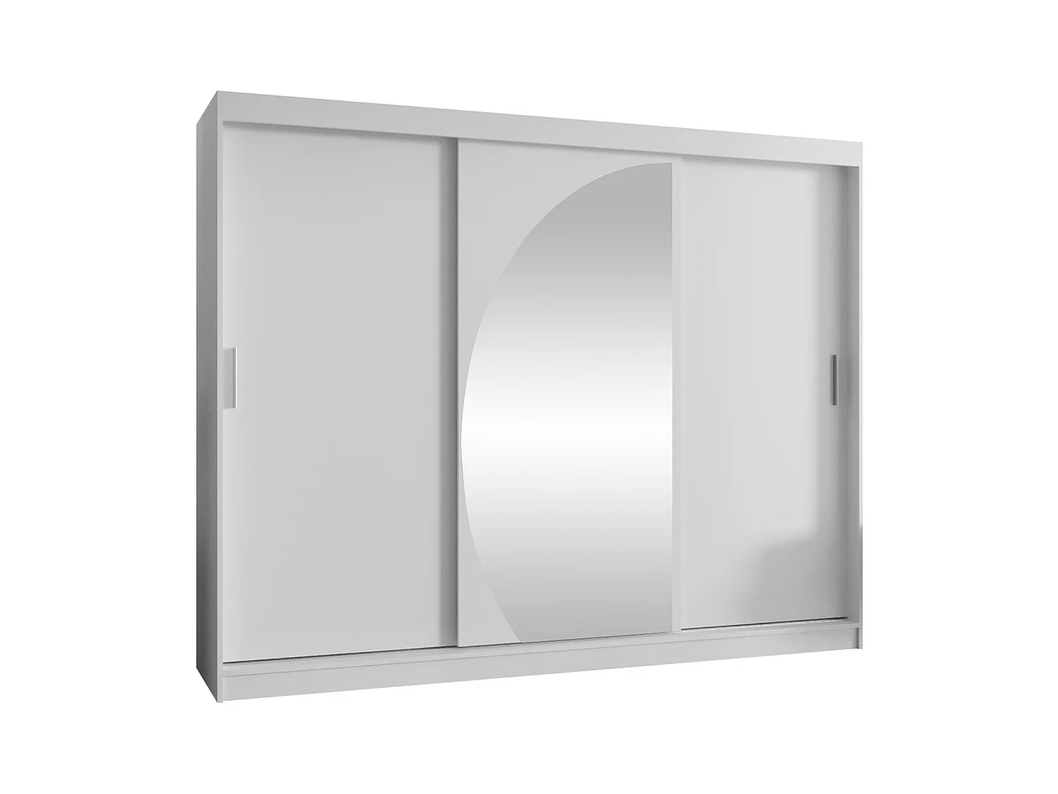 Armario Hartford 508, Blanco, 200x250x62cm, Puertas de armario: Correderas