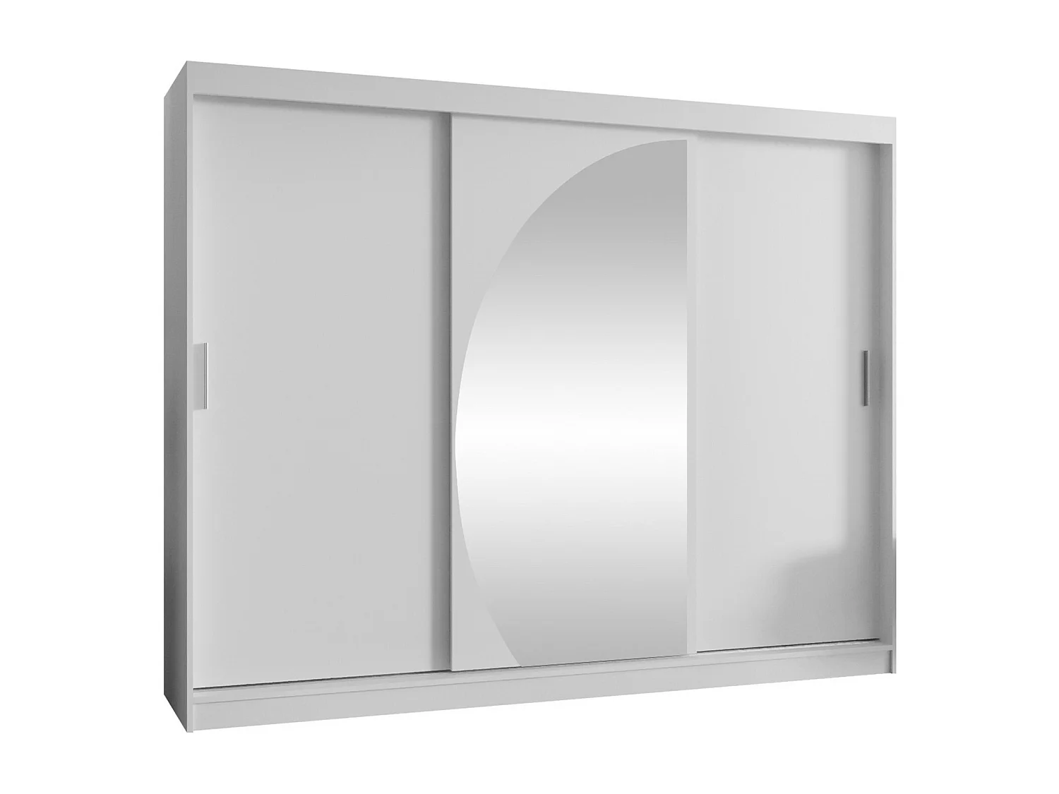 Armario Hartford 508, Blanco, 200x250x62cm, Puertas de armario: Correderas