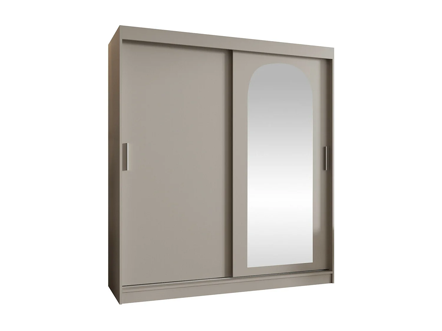 Armoire Hartford 500, Cachemire, 200x180x62cm, Portes d'armoire: Coulissantes