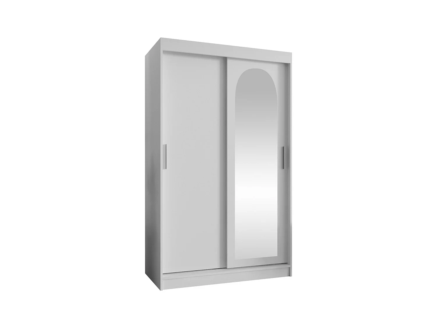 Armario Hartford 504, Blanco, 200x120x62cm, Puertas de armario: Correderas