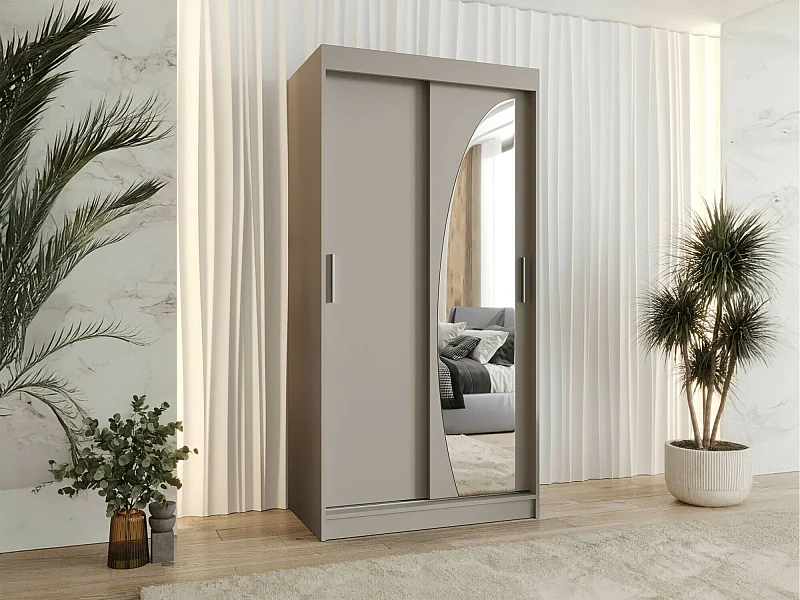Armoire Hartford 498, Cachemire, 200x100x62cm, Portes d'armoire: Coulissantes