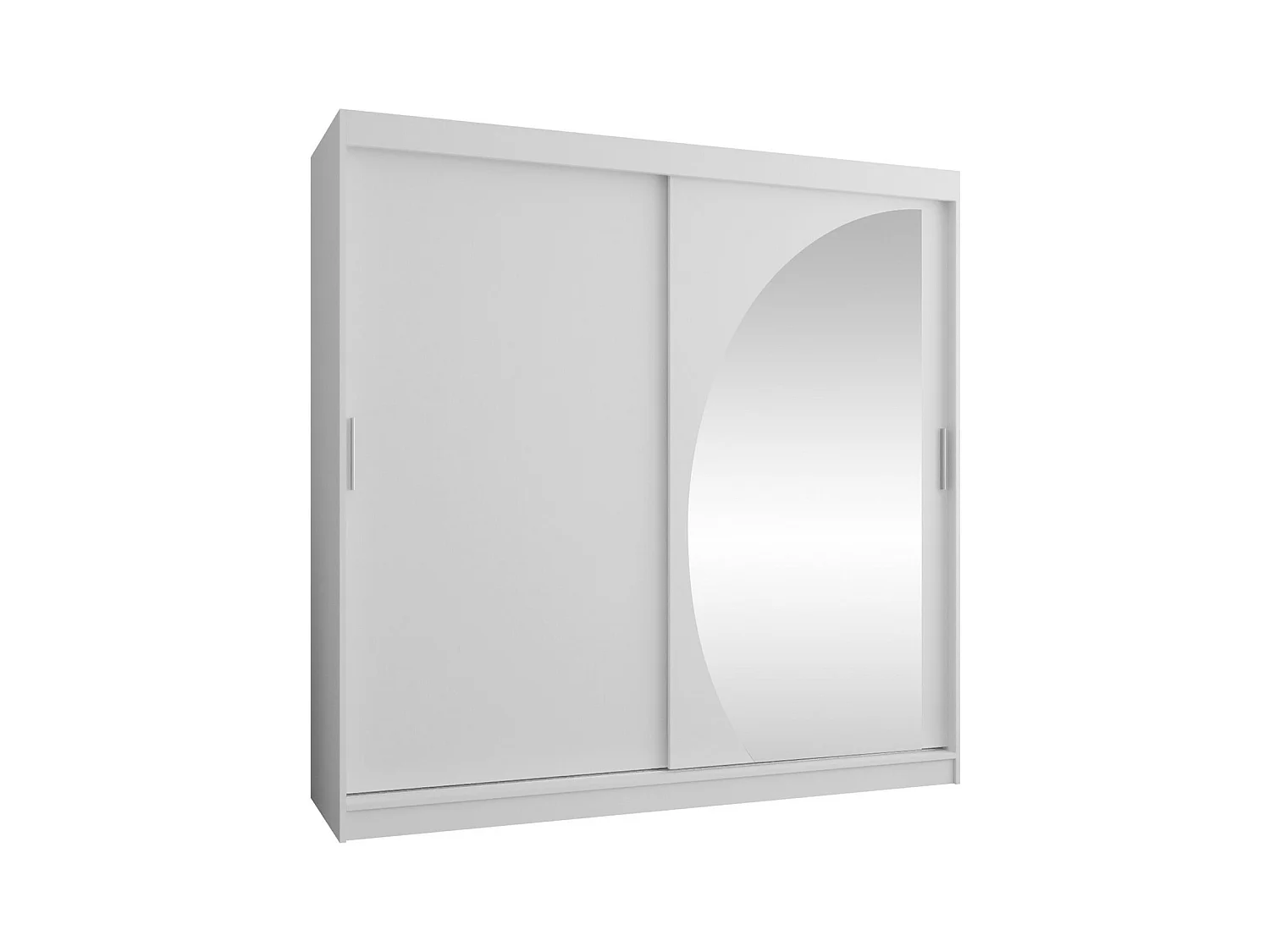 Armario Hartford 507, Blanco, 200x200x62cm, Puertas de armario: Correderas